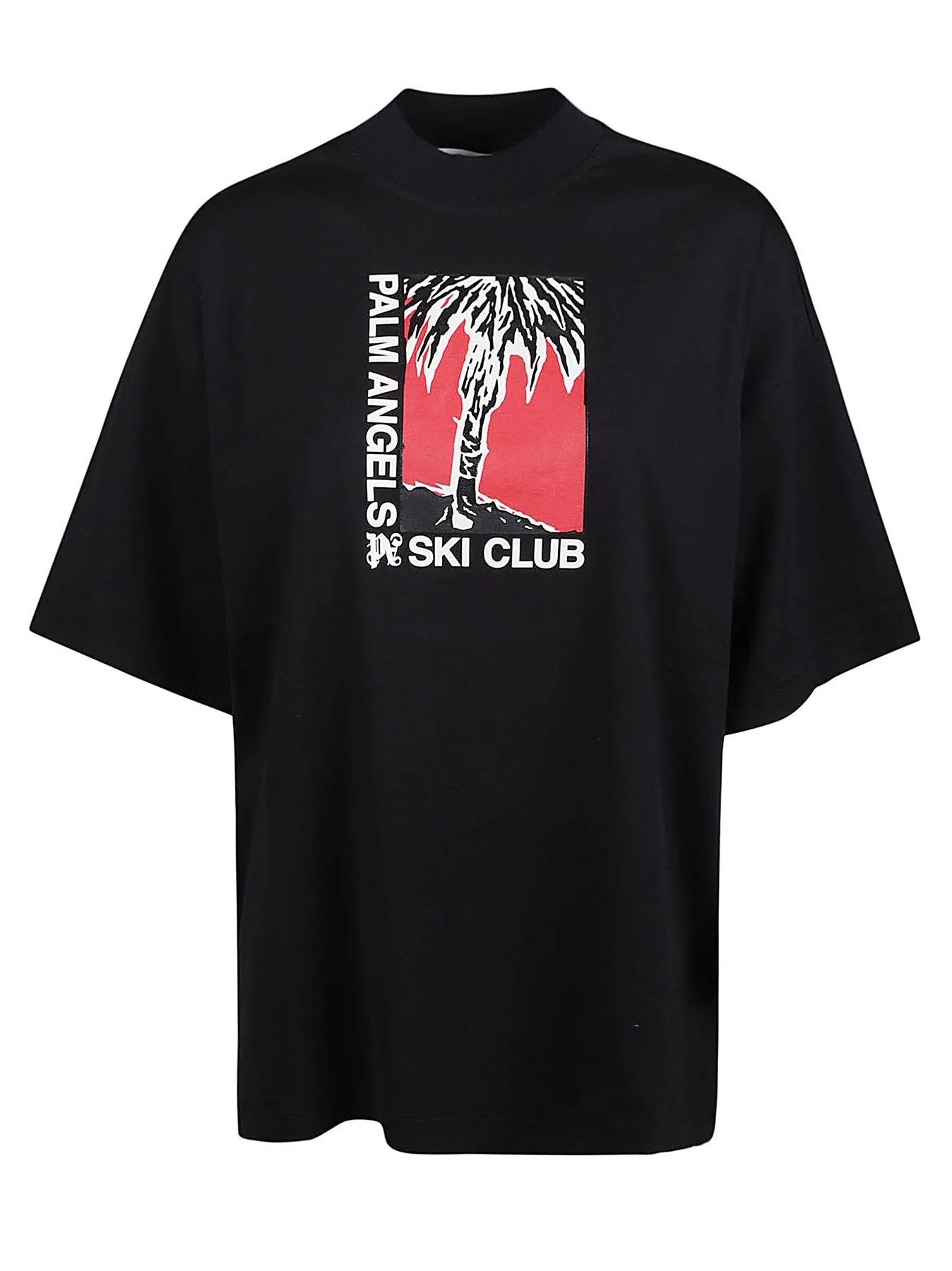 Camiseta Palm Angels Ski Club oversized. . feita na Itália. Malha