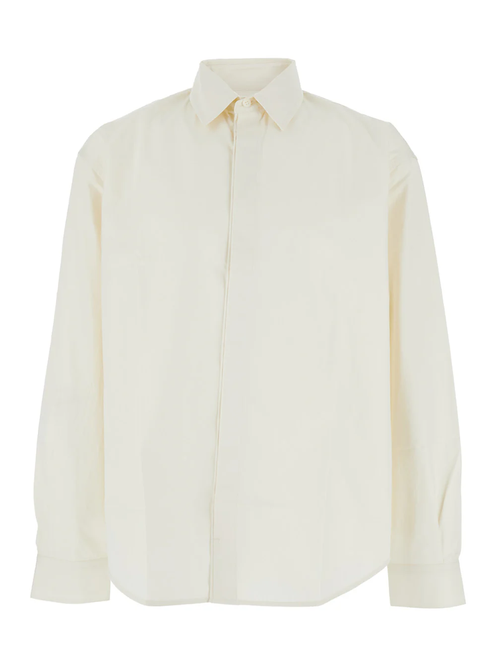 Camisa Branca Henri Jacqueus com Logotipo Maxi J nas Costas em Algodão para Homens e Blusas