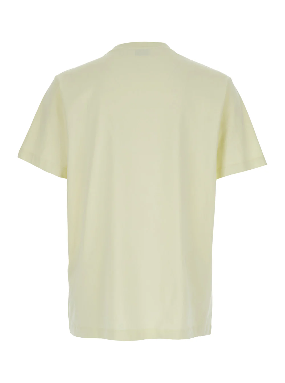 Camiseta com Gola Redonda Off-White com Logotipo na Frente em Amarelo Claro para Homens Camisetas de Algodão e Camisetas Polo Camiseta com Gola Redonda Off-White com Logotipo na Frente em Amarelo Claro para Homens Camisetas de Algodão e Camisetas Polo