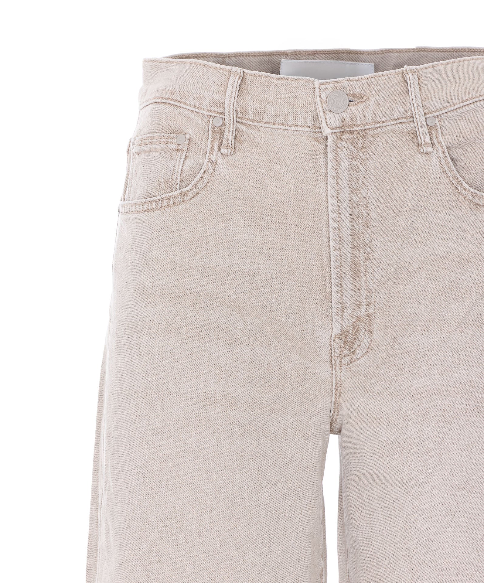 Mother Jeans Bege Algodão Mother Jeans Bege Algodão