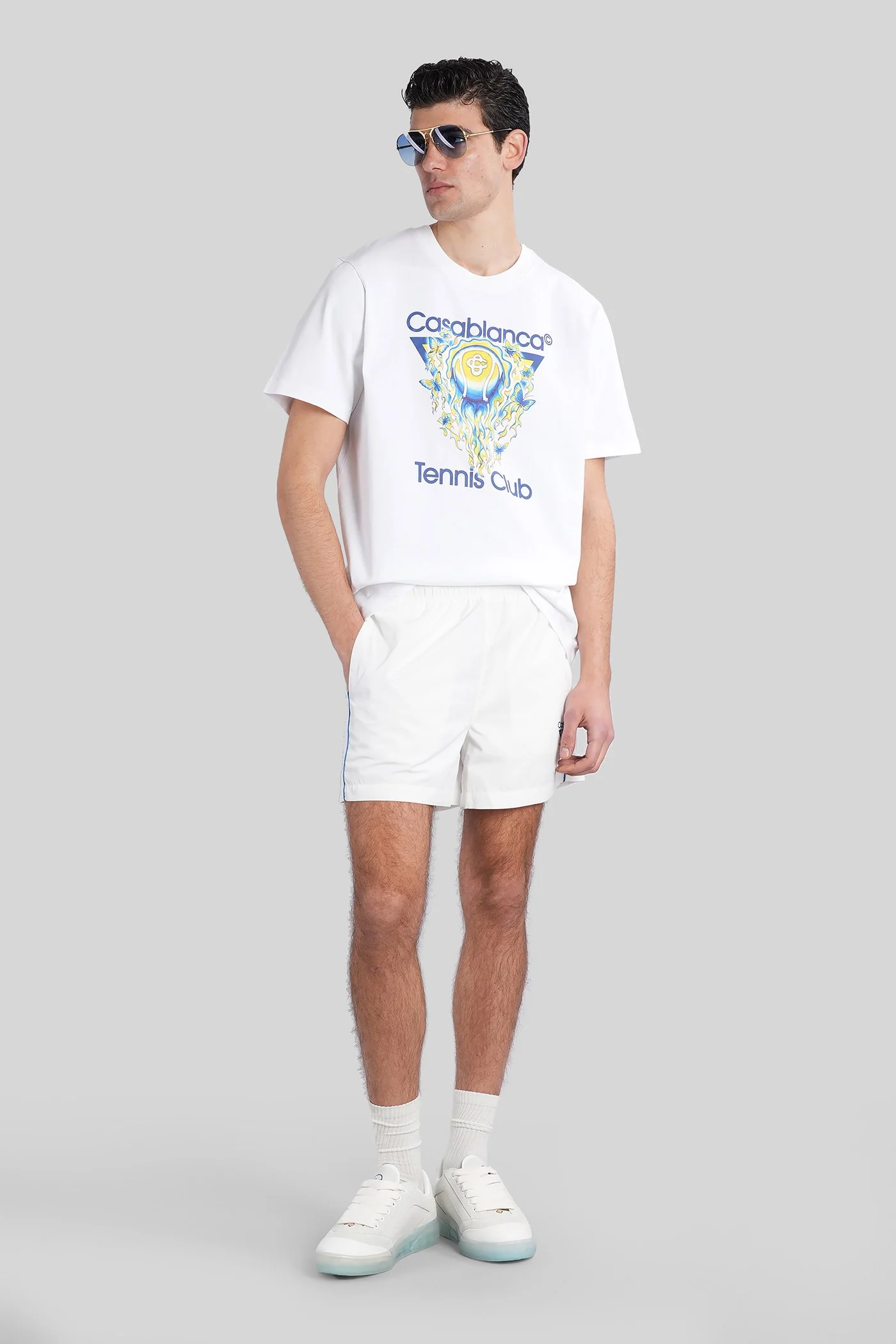 Roupa de Praia Casablanca em poliéster branco Abbigliamento