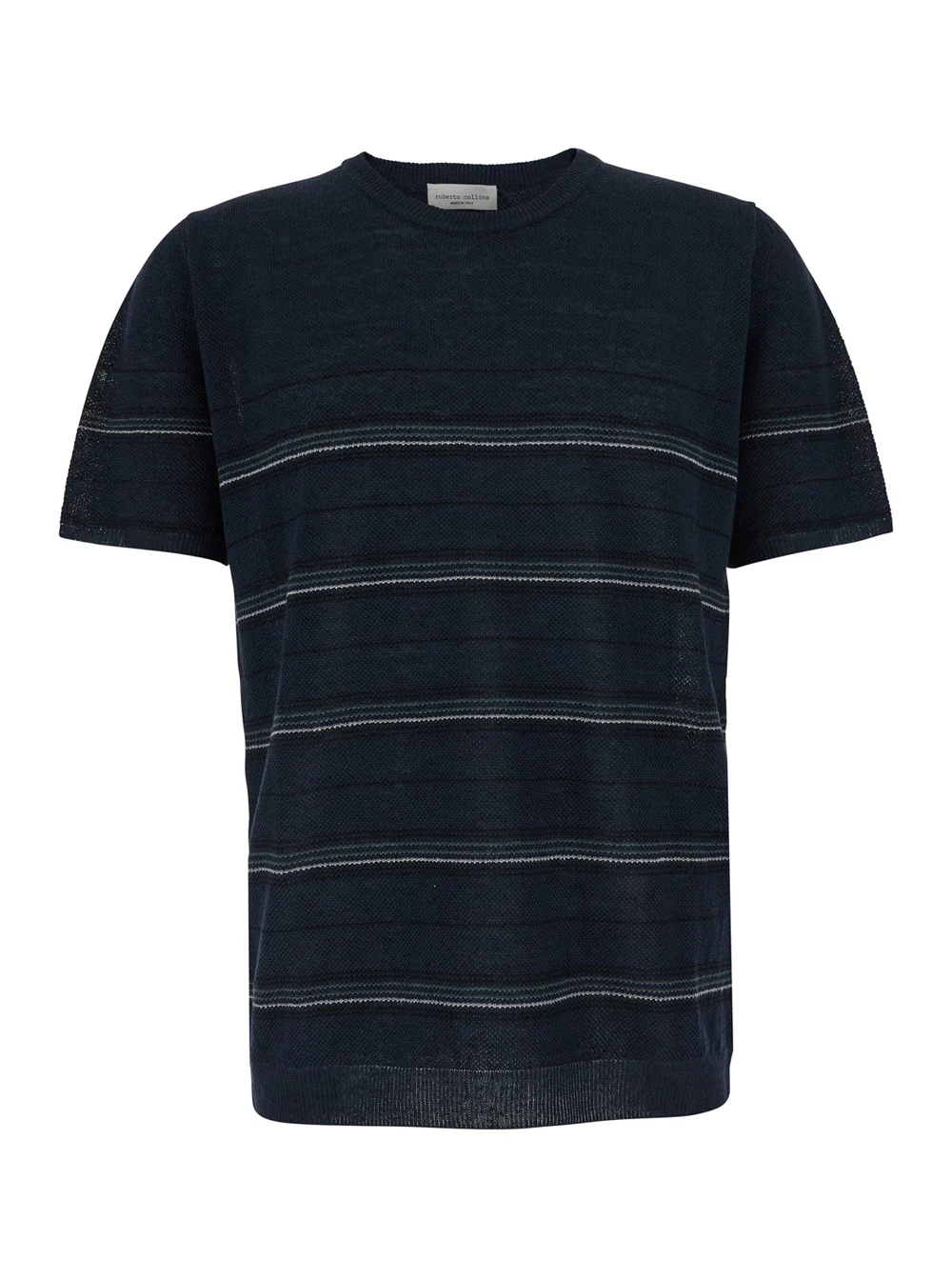 Camiseta Azul com Gola Redonda de Algodão Roberto Collina Riga – Camisetas Masculinas Azuis e Camisetas Polo Camiseta Azul com Gola Redonda de Algodão Roberto Collina Riga - Camisetas Masculinas Azuis e Camisetas Polo
