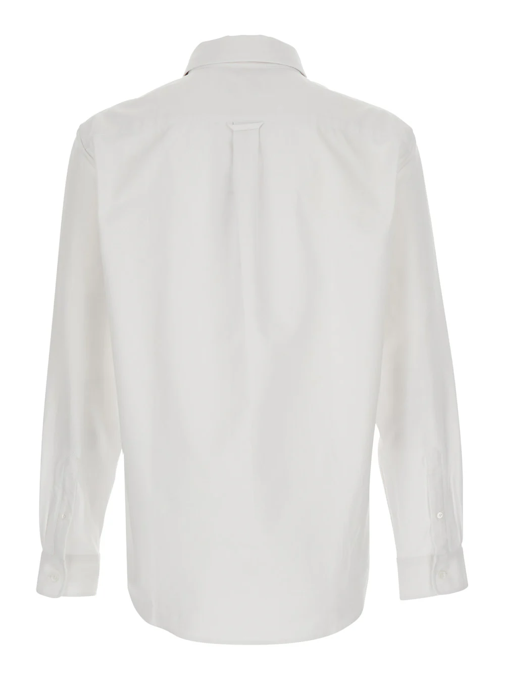 Camisa Maison Kitsuné PROFILE FOX REGULAR com Gola Clássica e Mangas Compridas em Algodão Branco para Homens Blusas Camisa Maison Kitsuné PROFILE FOX REGULAR com Gola Clássica e Mangas Compridas em Algodão Branco para Homens Blusas