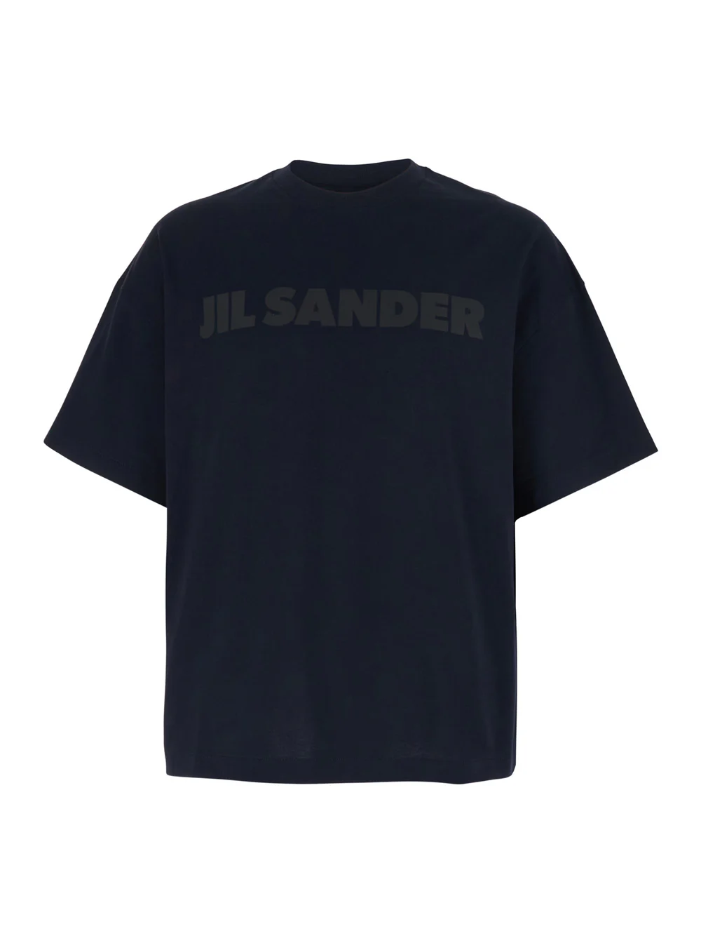 Camiseta Jil Sander com Gola Redonda e Letras com Logotipo na Frente em Algodão Azul para Homens Camisetas Azuis e Camisetas Polo Camiseta Jil Sander com Gola Redonda e Letras com Logotipo na Frente em Algodão Azul para Homens Camisetas Azuis e Camisetas Polo