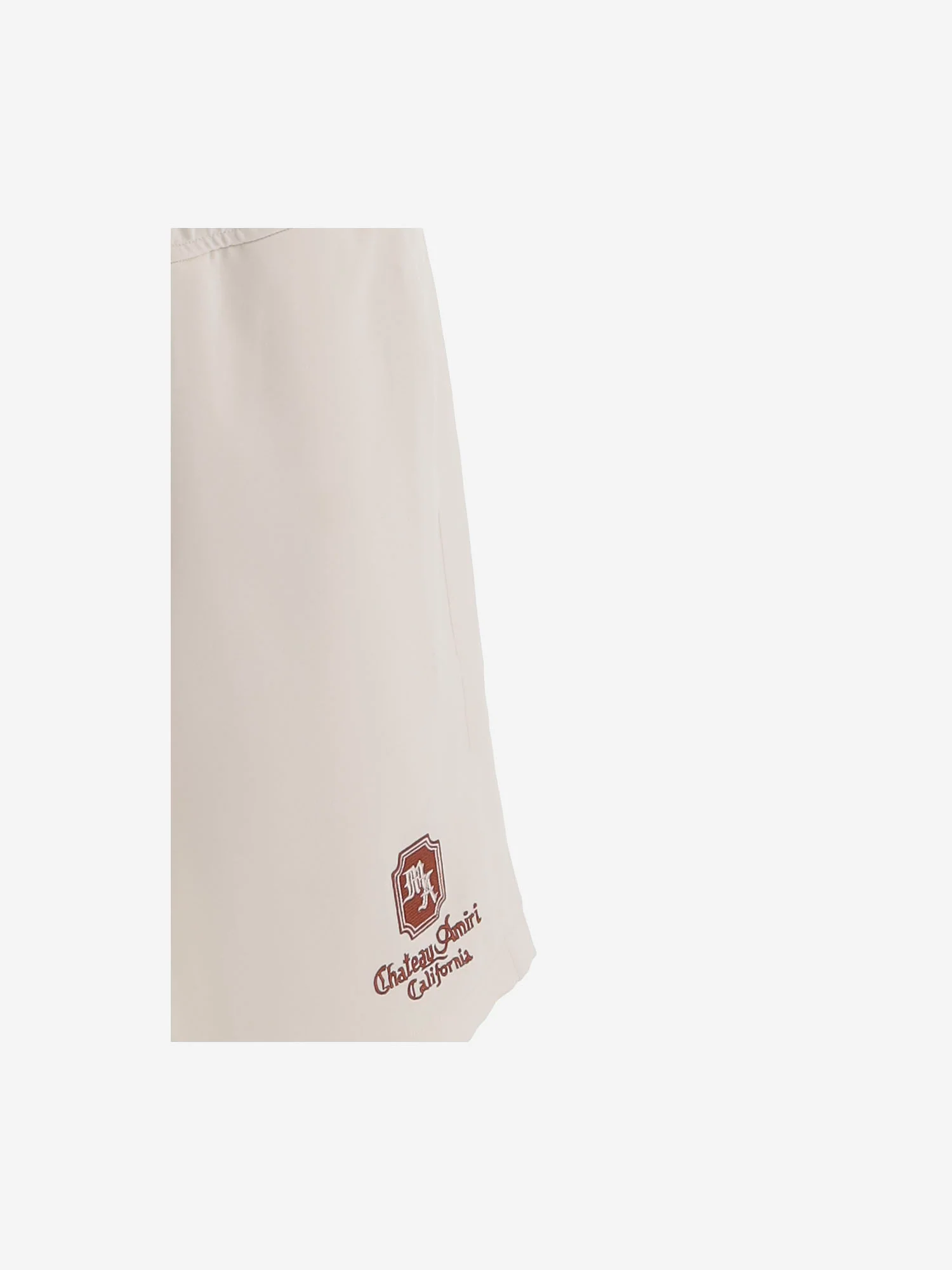 Calças Curtas Amiri Branco Poliéster Calças Curtas Amiri Branco Poliéster
