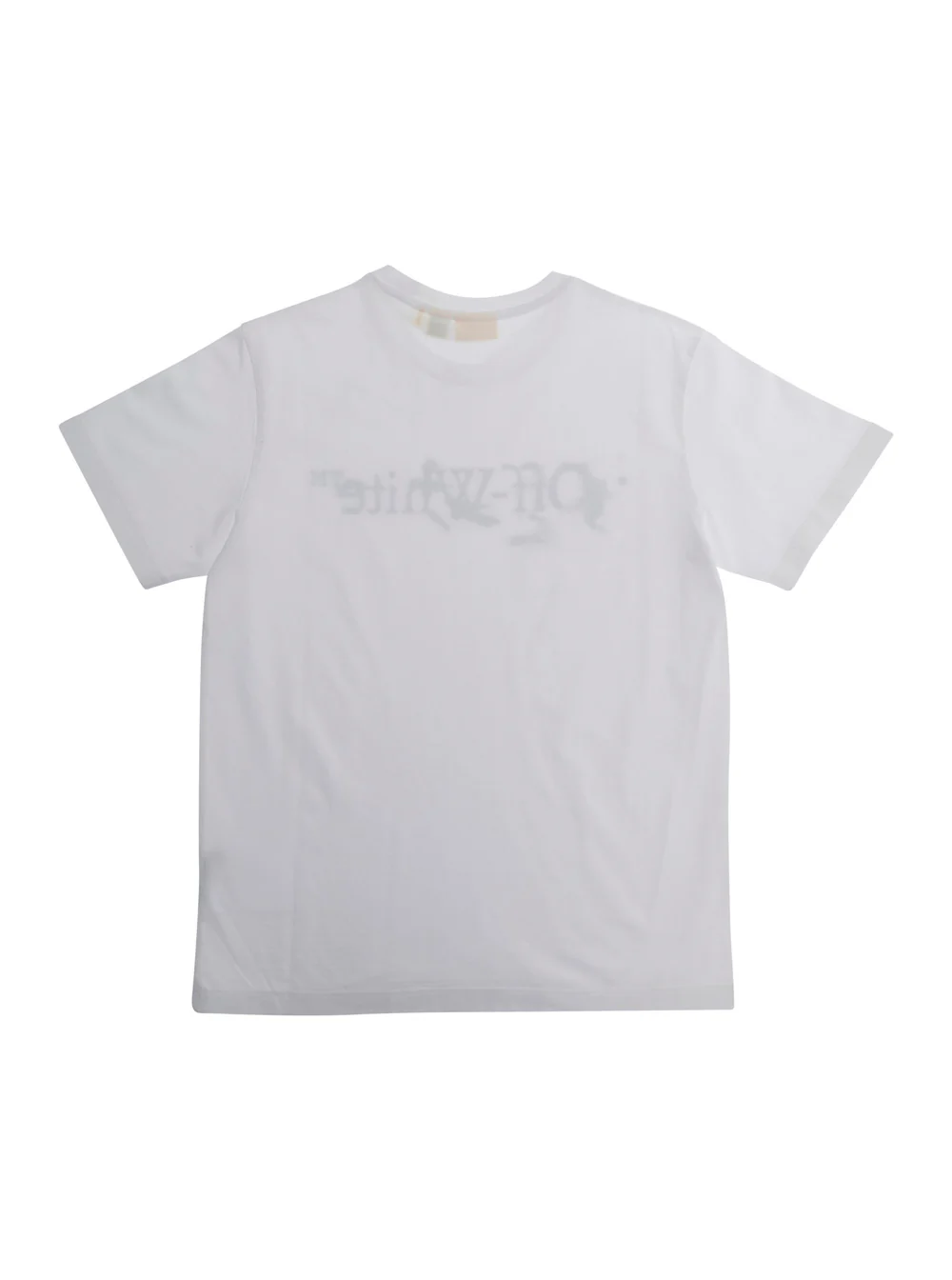 Camiseta Branca para Crianças Off White BIG BOOKISH SPLAT INK TEE S-S com Estampa Frontal em Camisetas e Camisolas de Malha