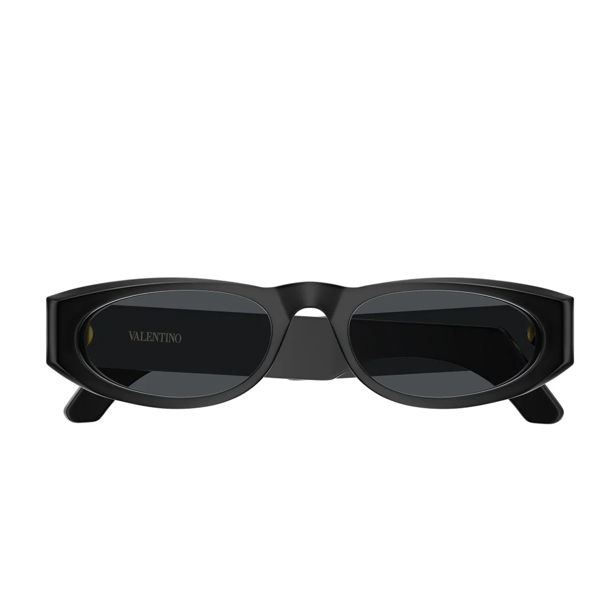Óculos de Sol Valentino Vg0007s Linea V Logo Preto / Cinza Acetato Reciclado