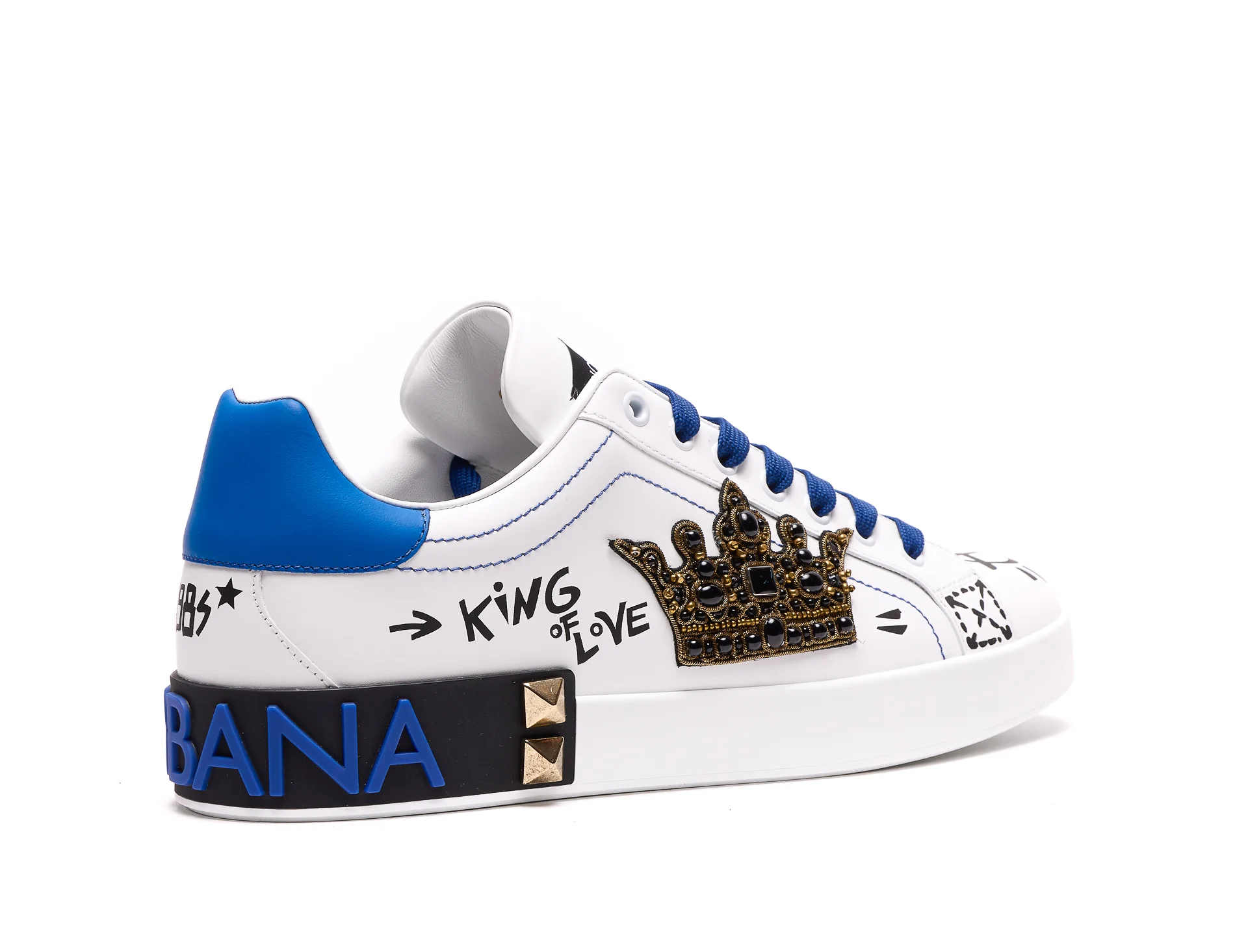 Sapatilhas Dolce & Gabbana Azul Couro Sapatilhas Dolce & Gabbana Azul Couro