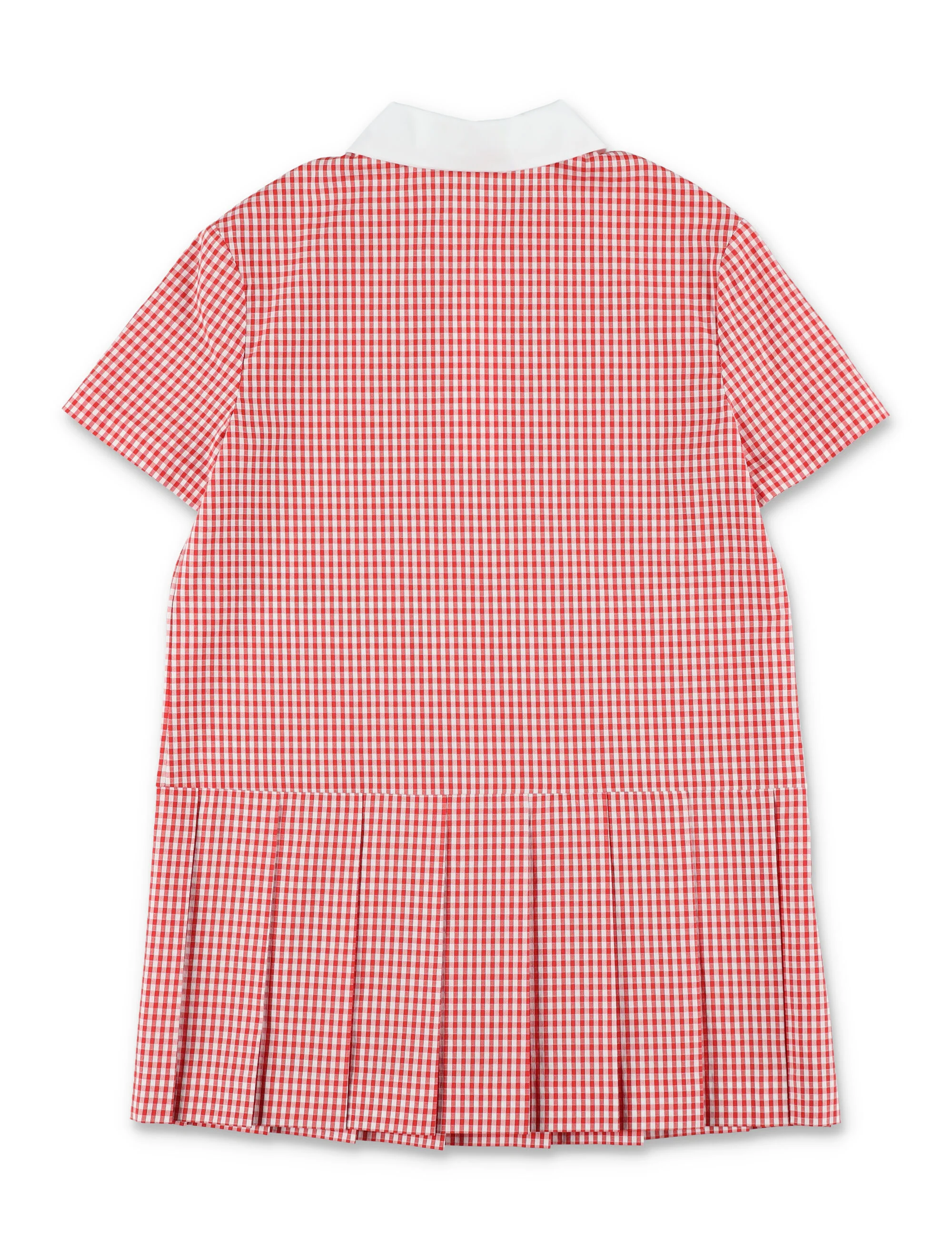 Vestido de Algodão Listrado Gucci Girls Vermelho/Branco