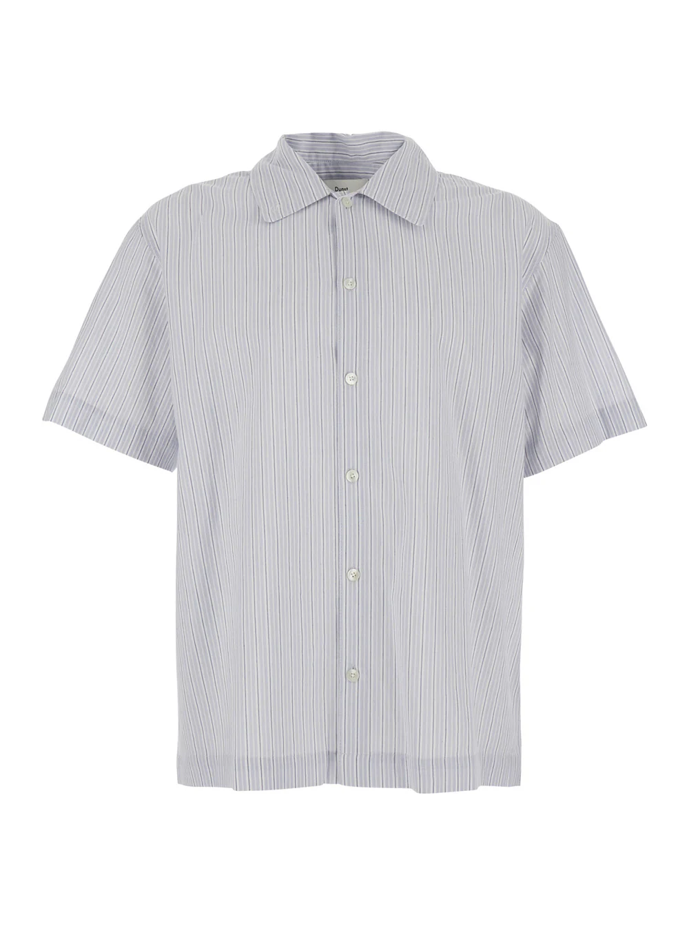 Camisa Listrada Unissex de Férias - Algodão Azul com Mangas Compridas Leves e Blusas