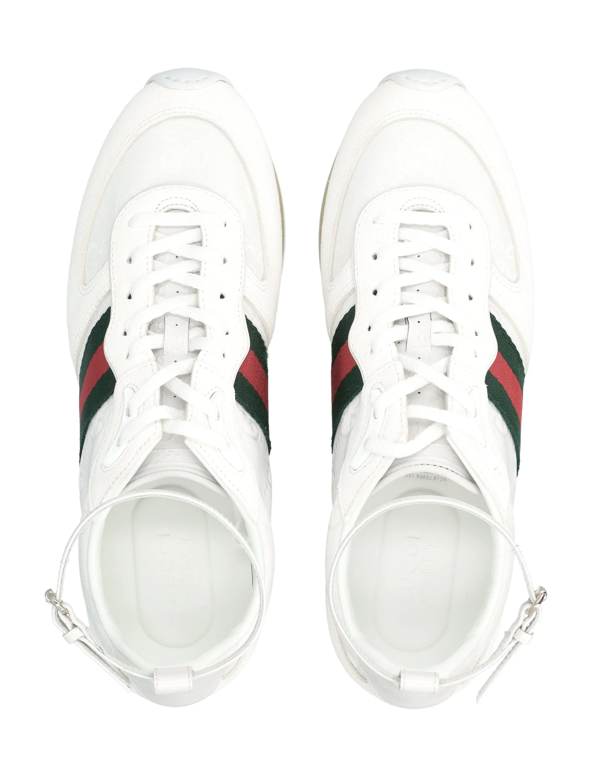 Tênis Feminino Gucci Re-Motion Branco GG Nylon Poliamida Detalhes Sneaker