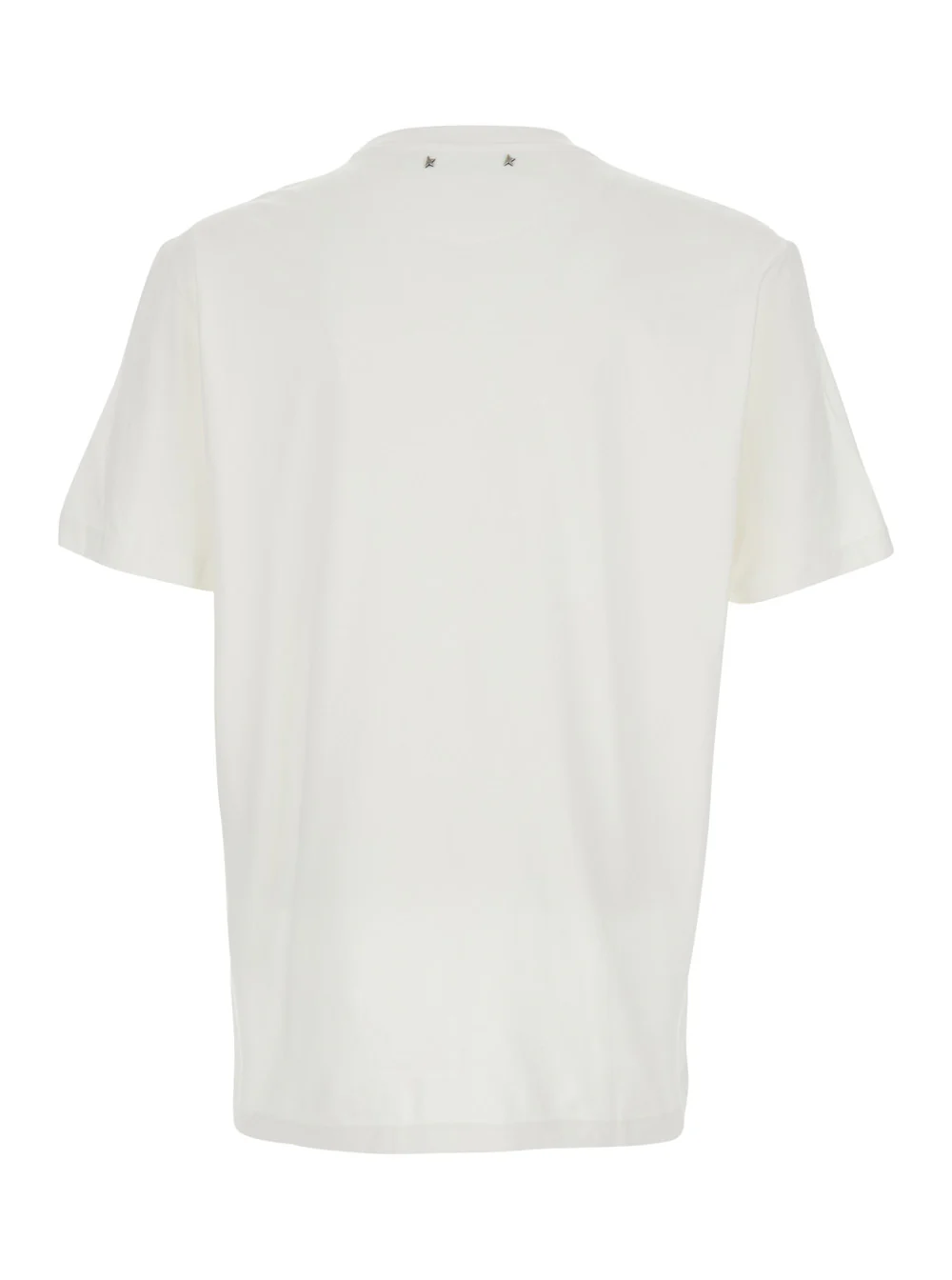 Camiseta Masculina de Algodão Branca com Letras de Logotipo Golden Goose Camisetas e Camisetas Polo Camiseta Masculina de Algodão Branca com Letras de Logotipo Golden Goose Camisetas e Camisetas Polo