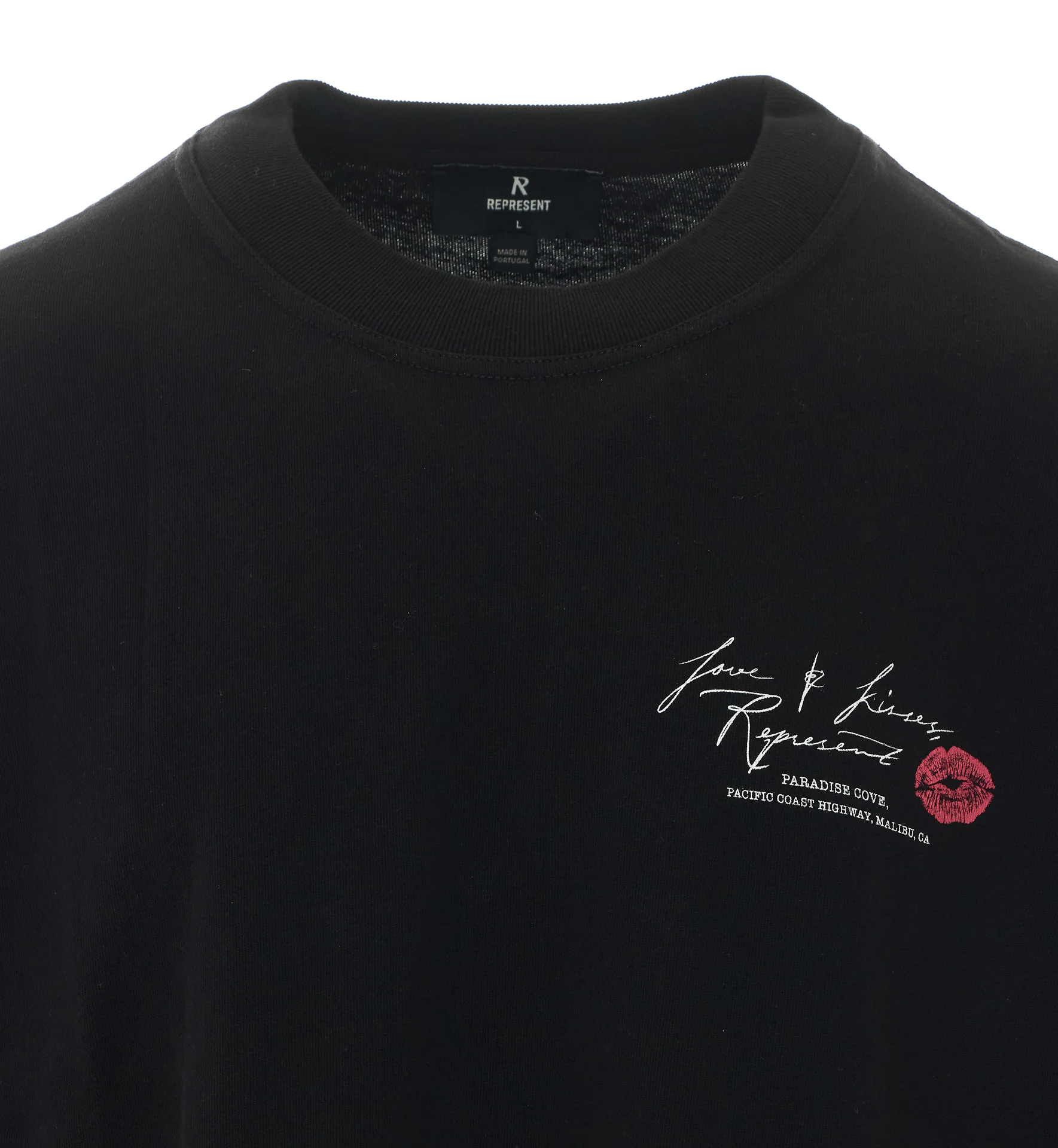 Camisetas e Polos Representação de Algodão Preto Camisetas e Polos Representação de Algodão Preto