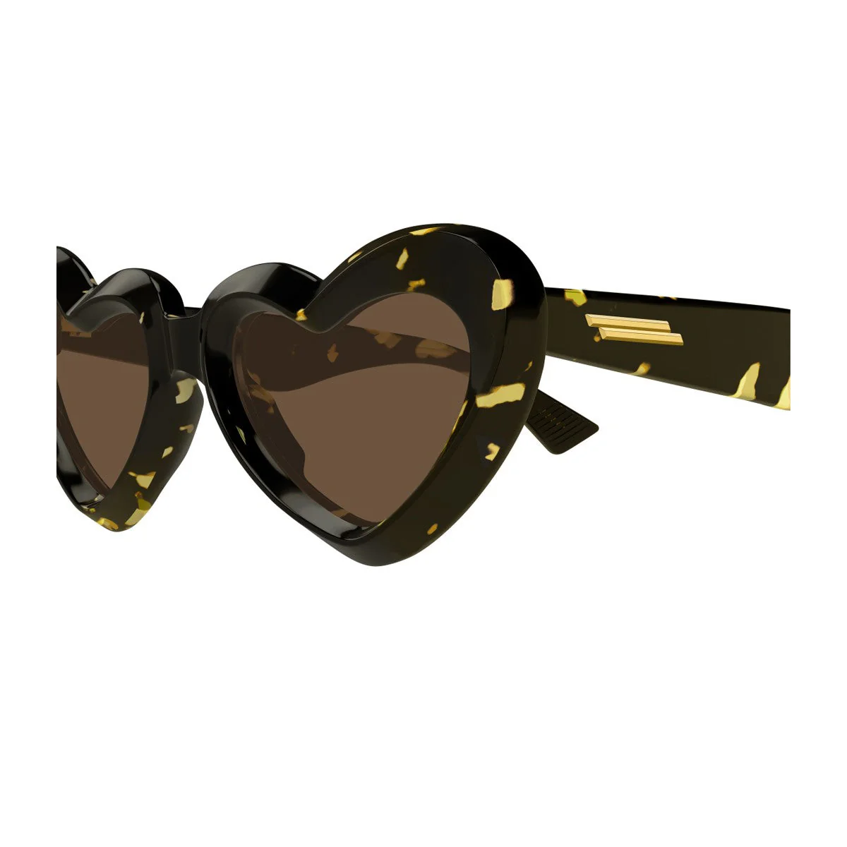 Óculos de Sol Bottega Veneta Bv1432s Linea Ribbon Havana Acetato Riciclato Óculos de Sol Bottega Veneta Bv1432s Linea Ribbon Havana Acetato Riciclato