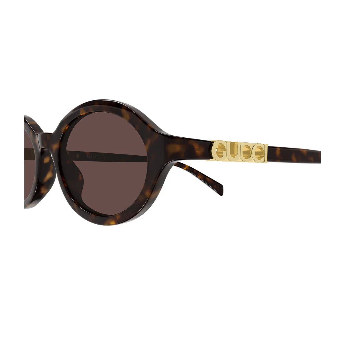 Gucci GG2153S Linea Name of Brand 002 Marrom Havana Acetato Reciclado Óculos de Sol