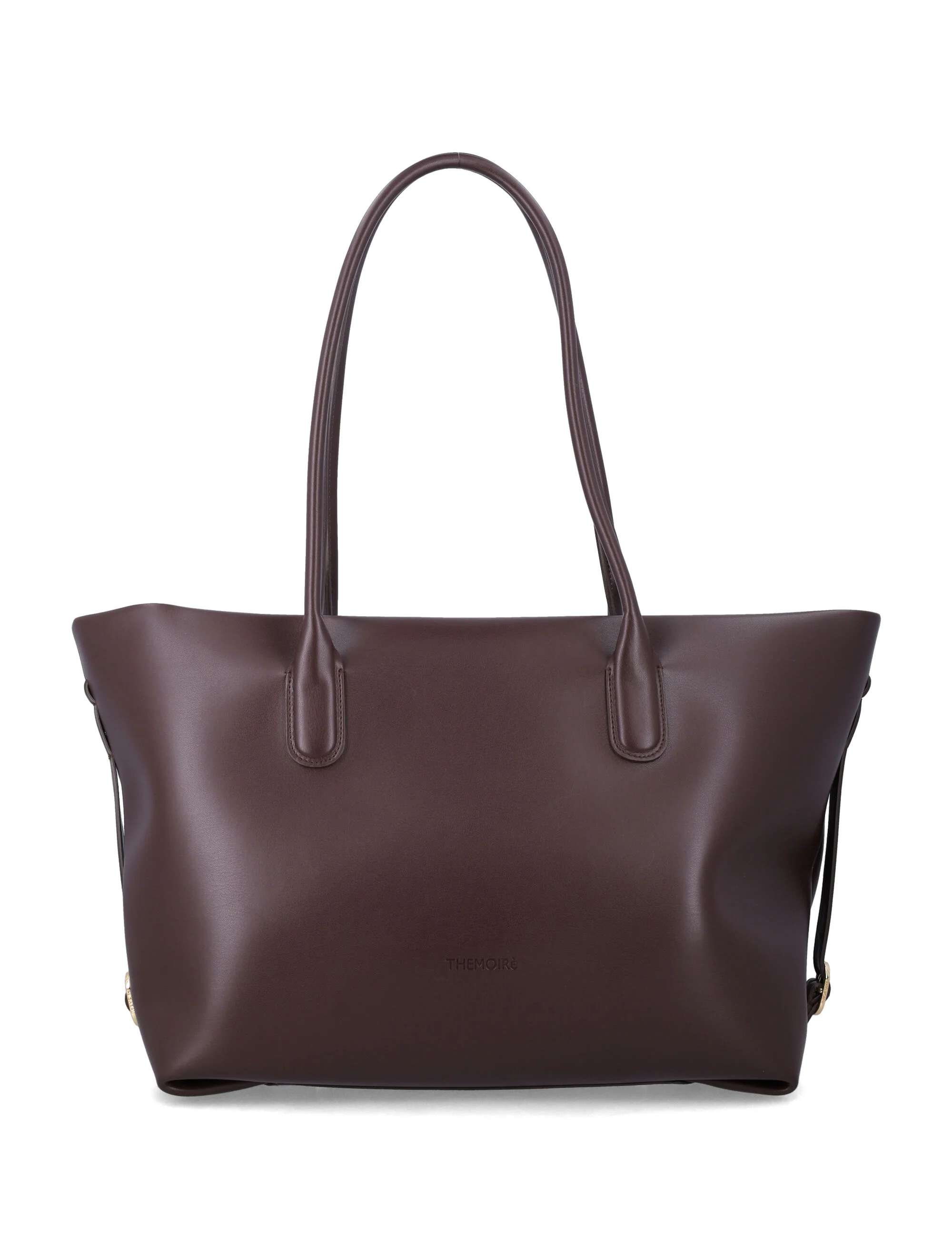 A bolsa de compras Themoirè Tallia Chocolate Poliuretano