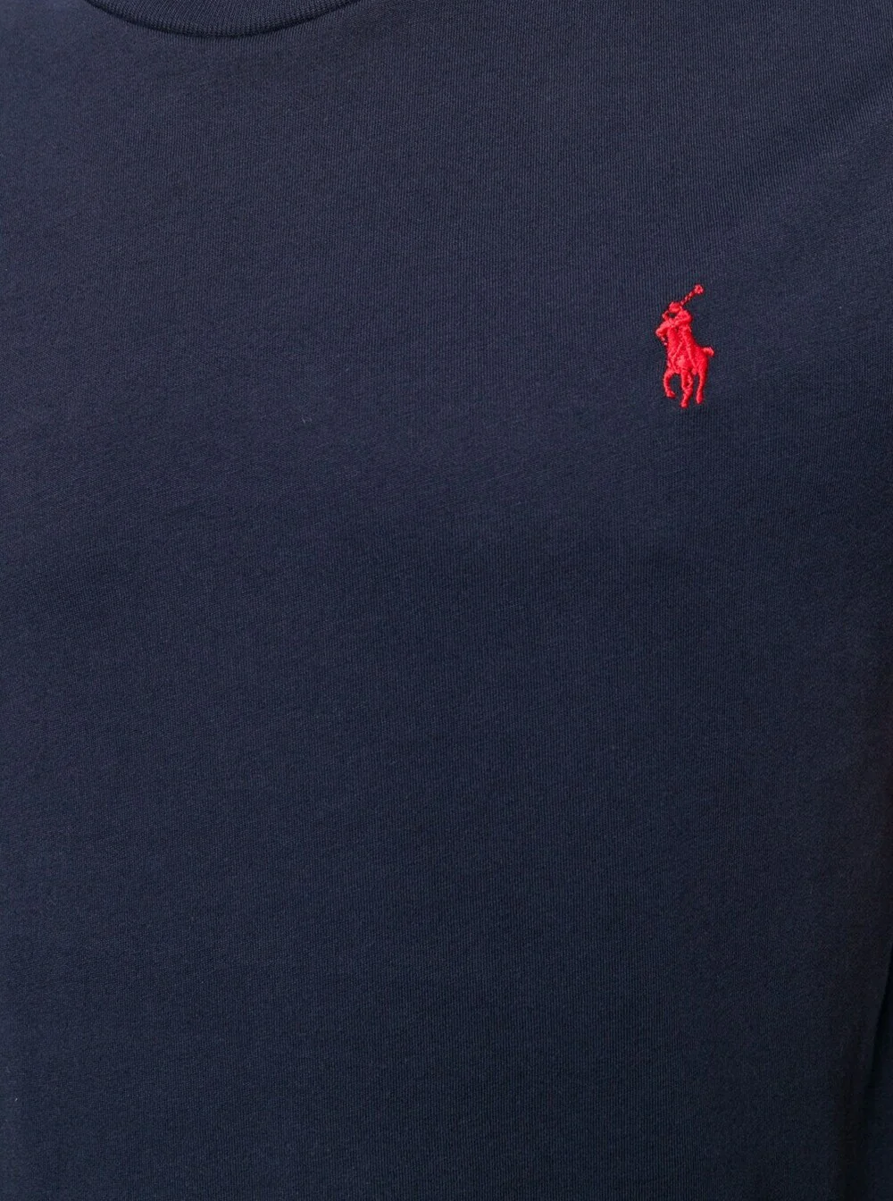 Camiseta Polo Ralph Lauren com Gola Redonda e Logotipo Bordado de Cavalo na Frente Azul Algodão para Homens Camisetas Azuis Camisetas Polo Camiseta Polo Ralph Lauren com Gola Redonda e Logotipo Bordado de Cavalo na Frente Azul Algodão para Homens Camisetas Azuis Camisetas Polo