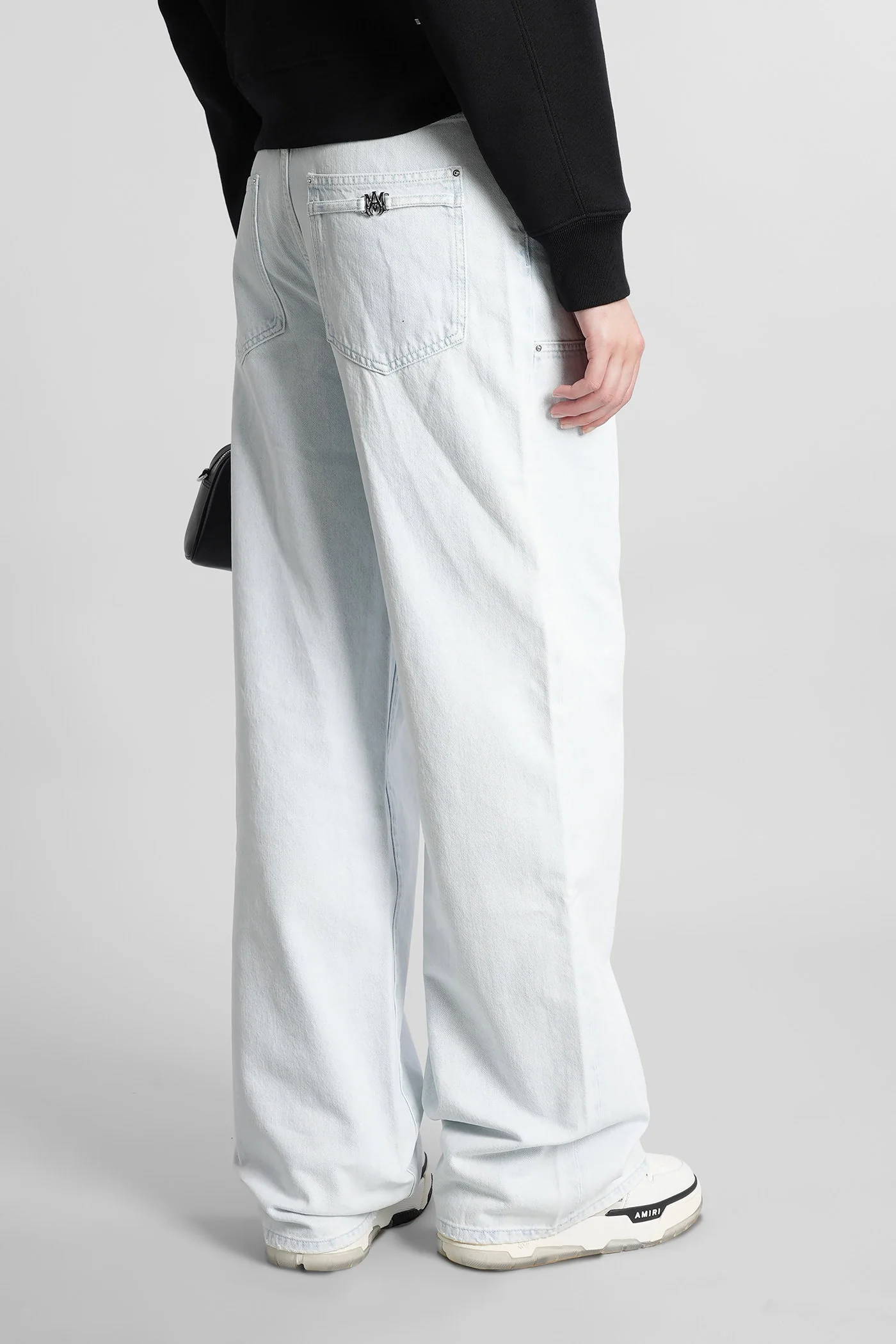 Calças Amiri em denim ciano Vestuário