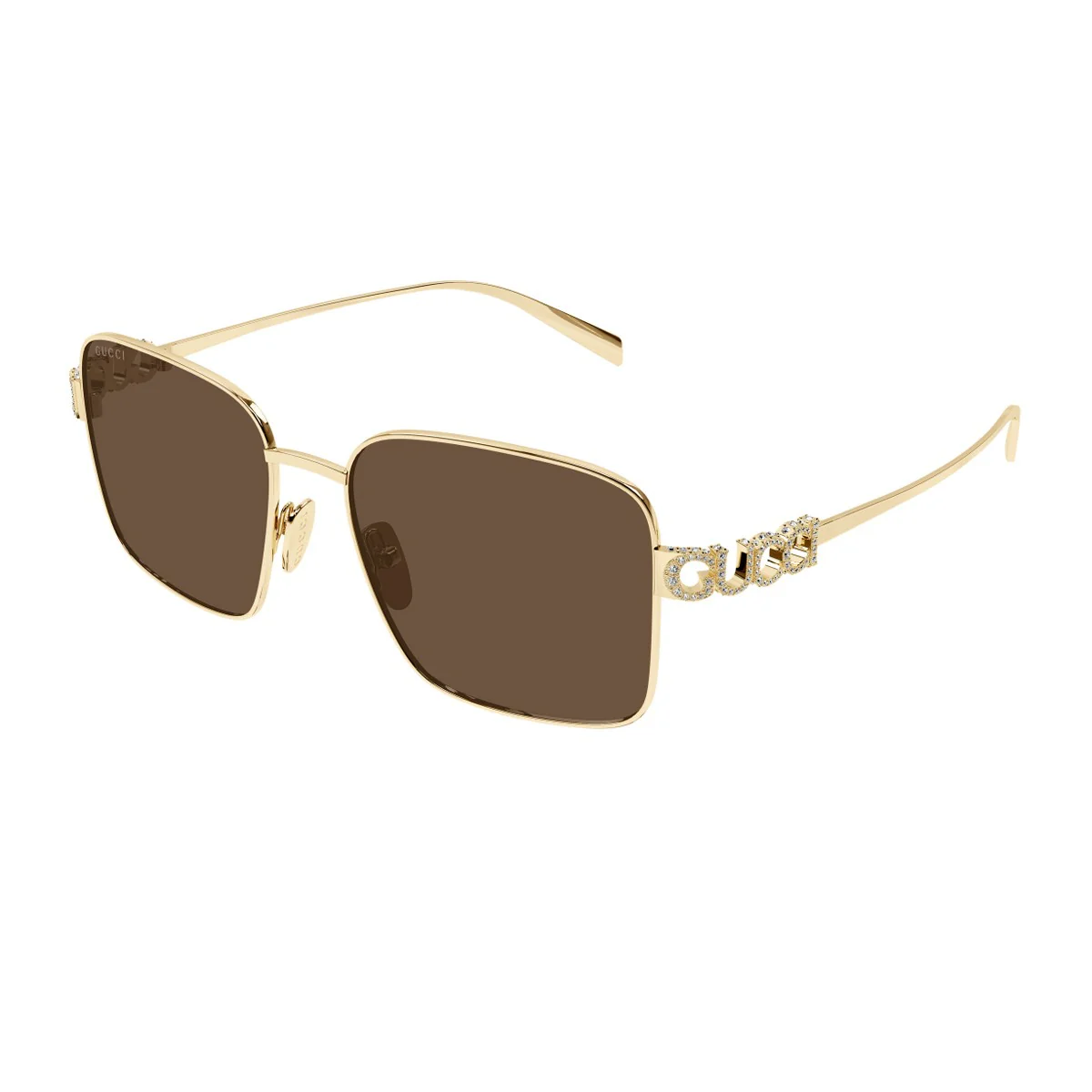 Óculos de Sol Gucci Gg1937s Linea Name Of Brand Ouro Metálico
