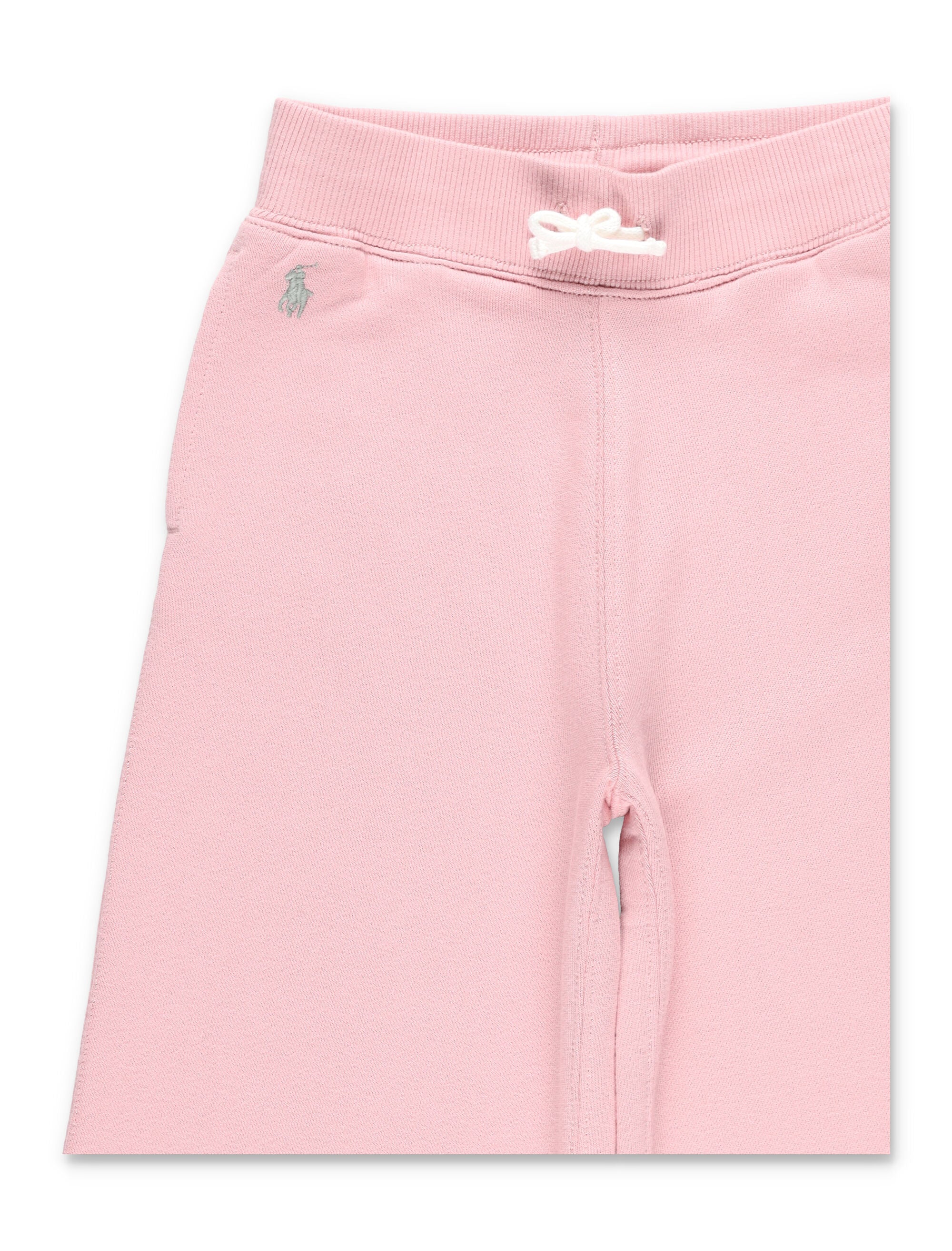 Polo Ralph Lauren Calças de Moletom para Meninas com Pernas Largas, Cotton Rosa