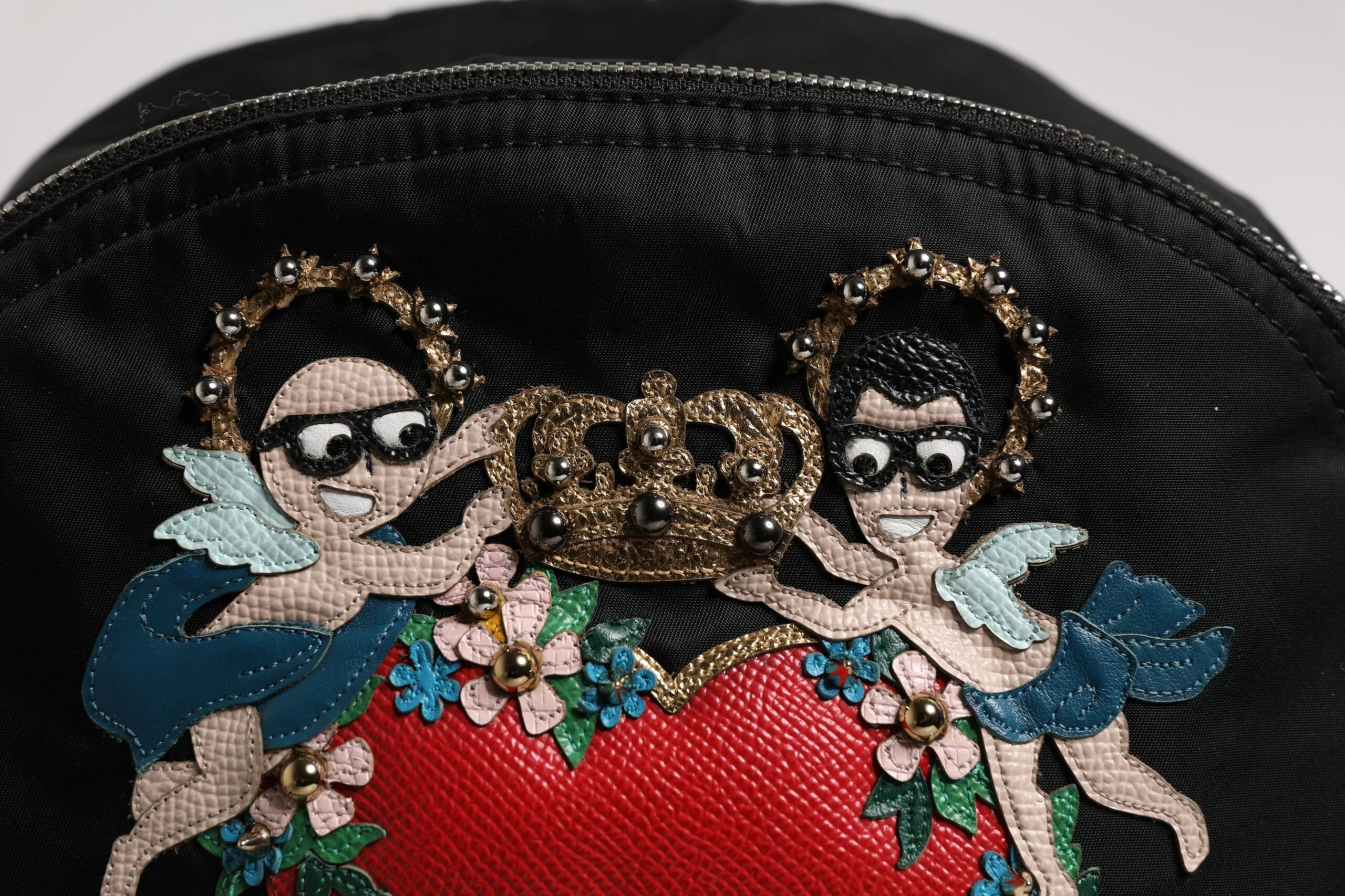 Dolce & Gabbana Mochila Estampada em Nylon Preto #dgfamily Vulcano Bag Pa Vit Ny Pc