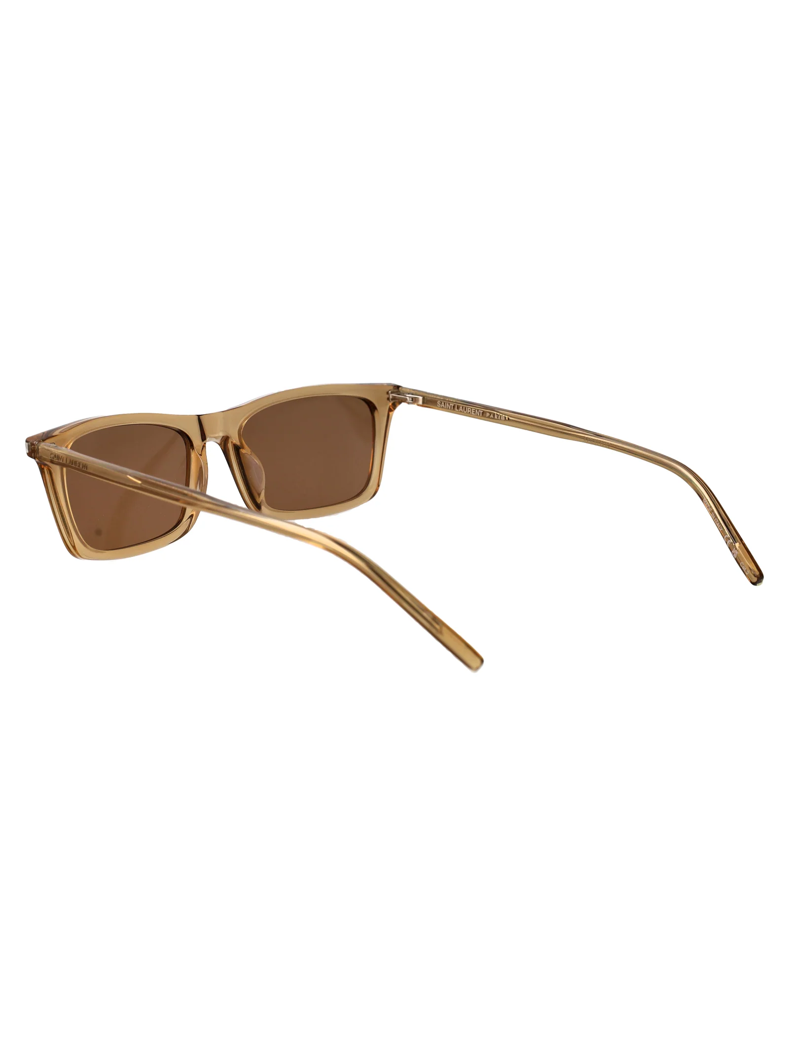 Óculos de Sol em Acrílico Transparente Marrom-Azul-Azul Saint Laurent Sl 890 Betty Finos