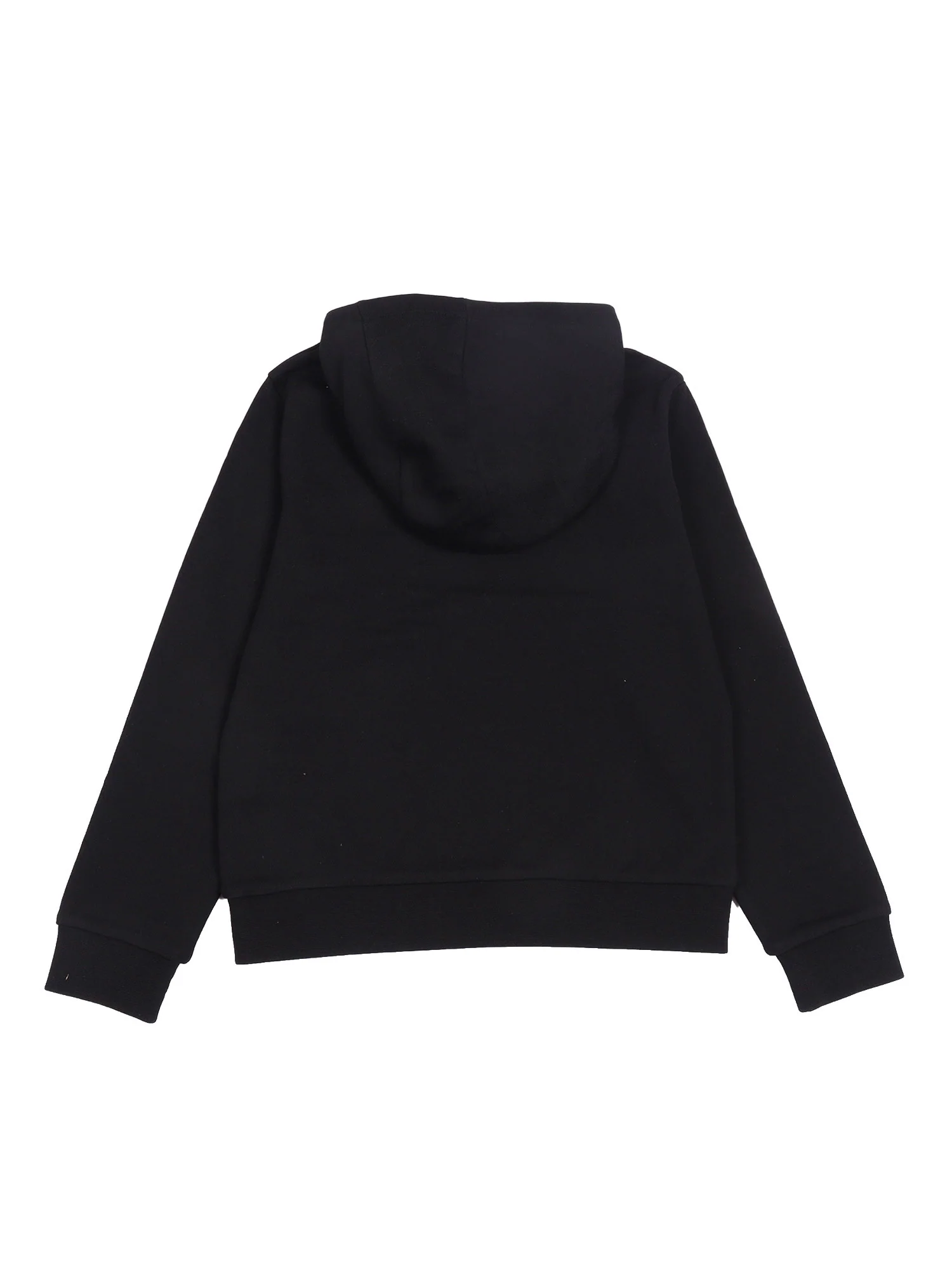 Moncler Enfant HOODIE SWEATER Forro de Algodão Preto Gola Redonda