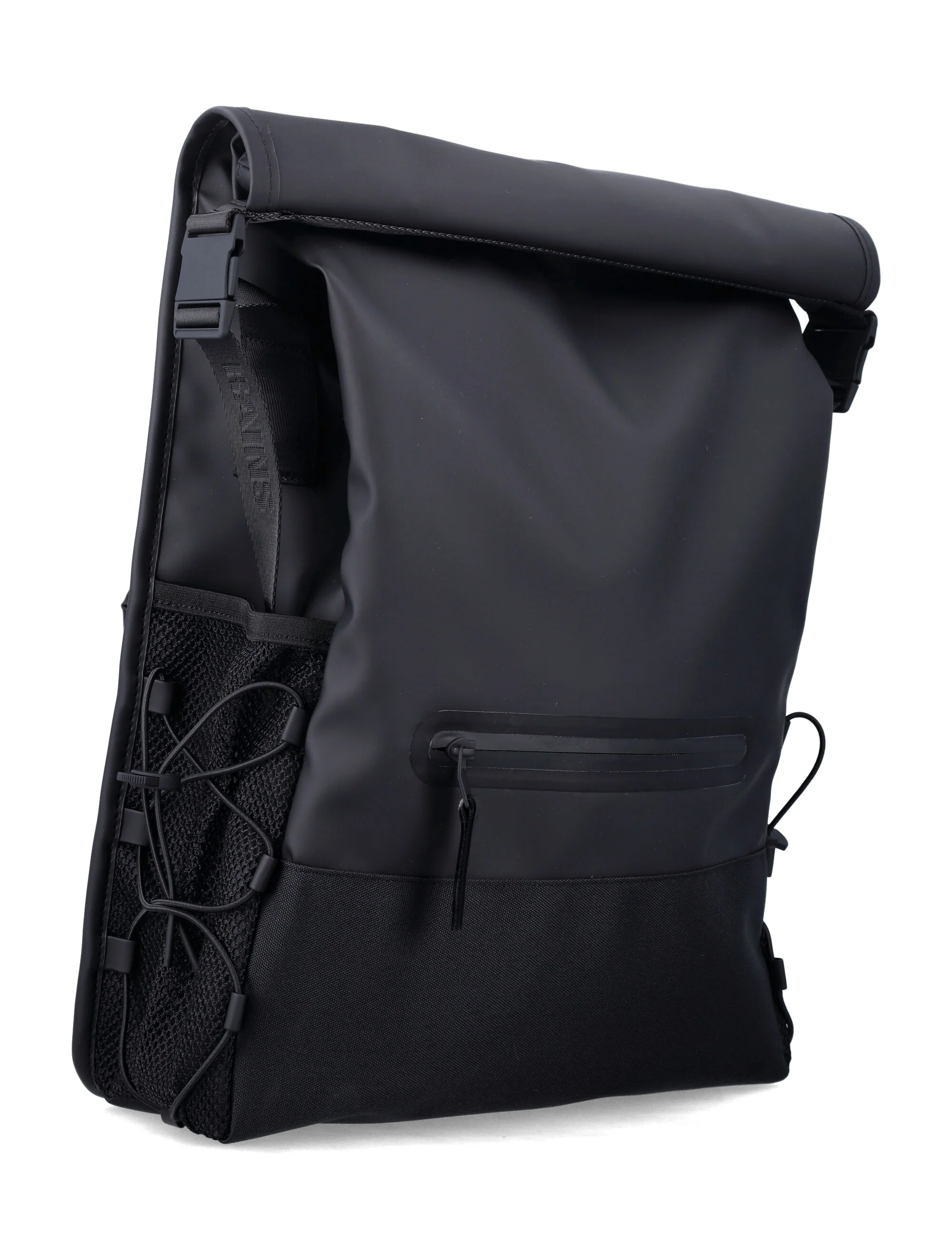 Mochila Rains Trail Mountaineer Rolltop Preto Poliéster