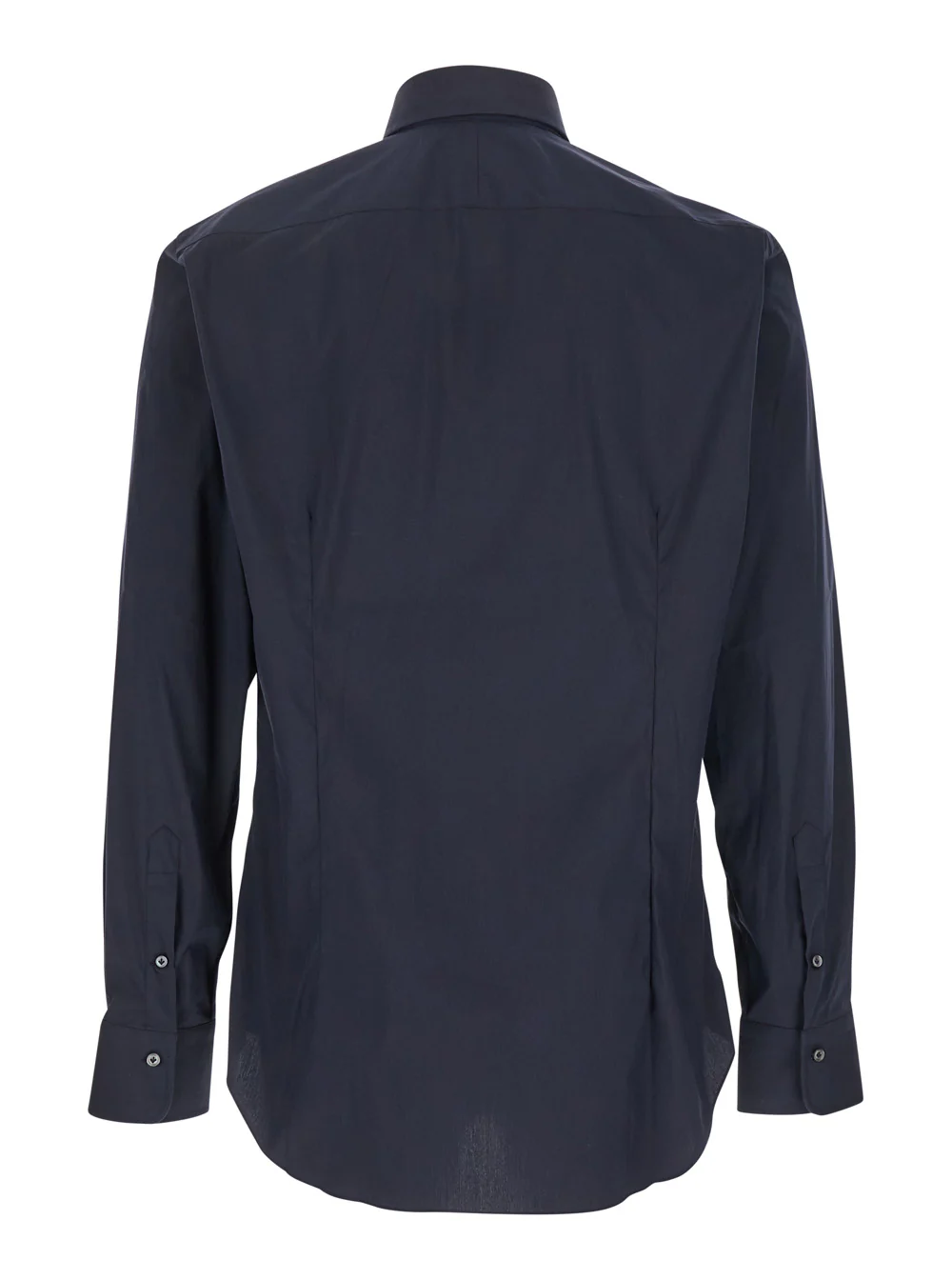 Camisa Azul Gherardi com Gola Clássica em Mistura de Algodão com Elasticidade para Homem Azul Poliamida Elastano e Blusas