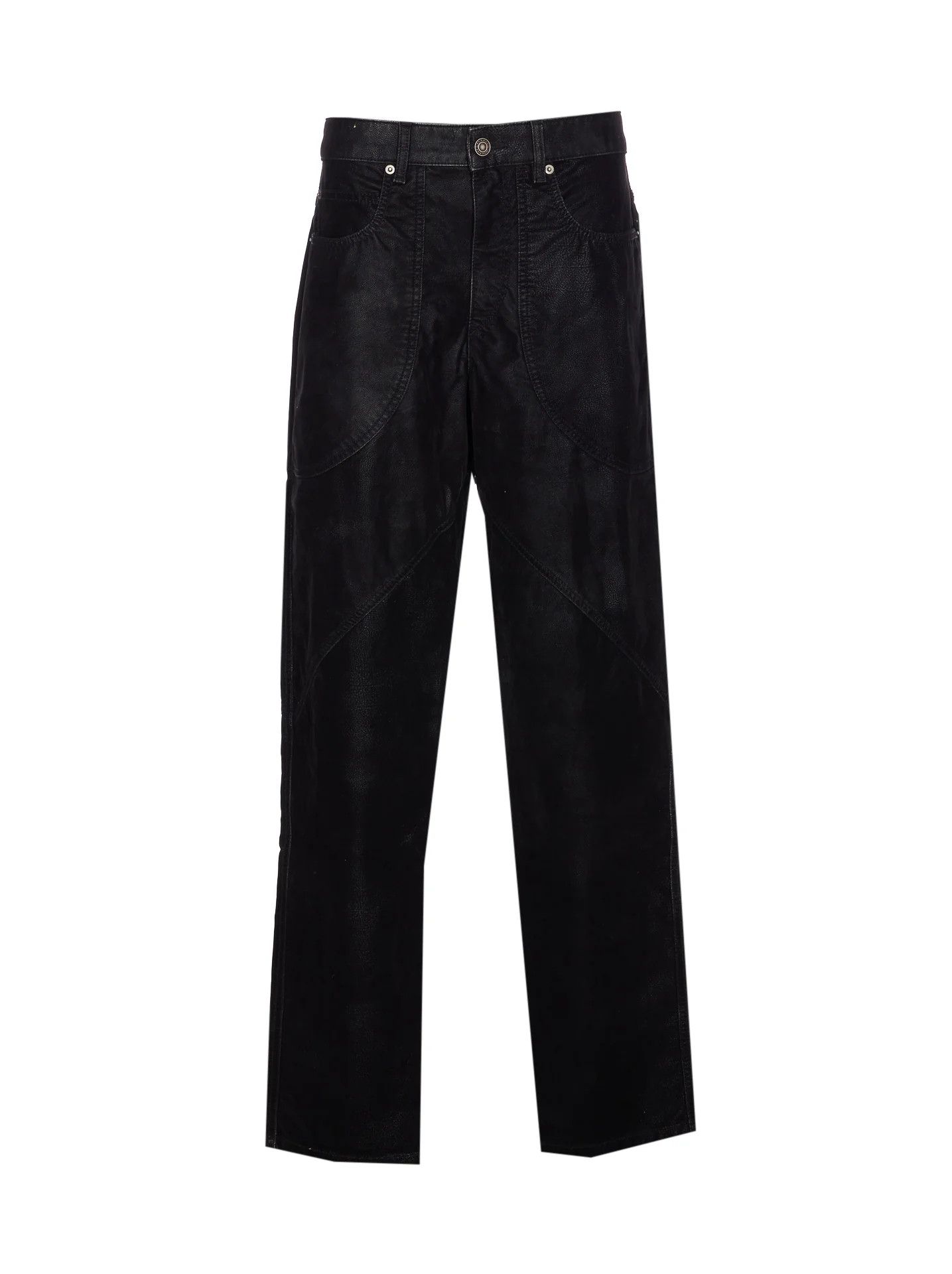 Calças Isabel Marant Etoile Preto Poliuretano Calças Isabel Marant Etoile Preto Poliuretano