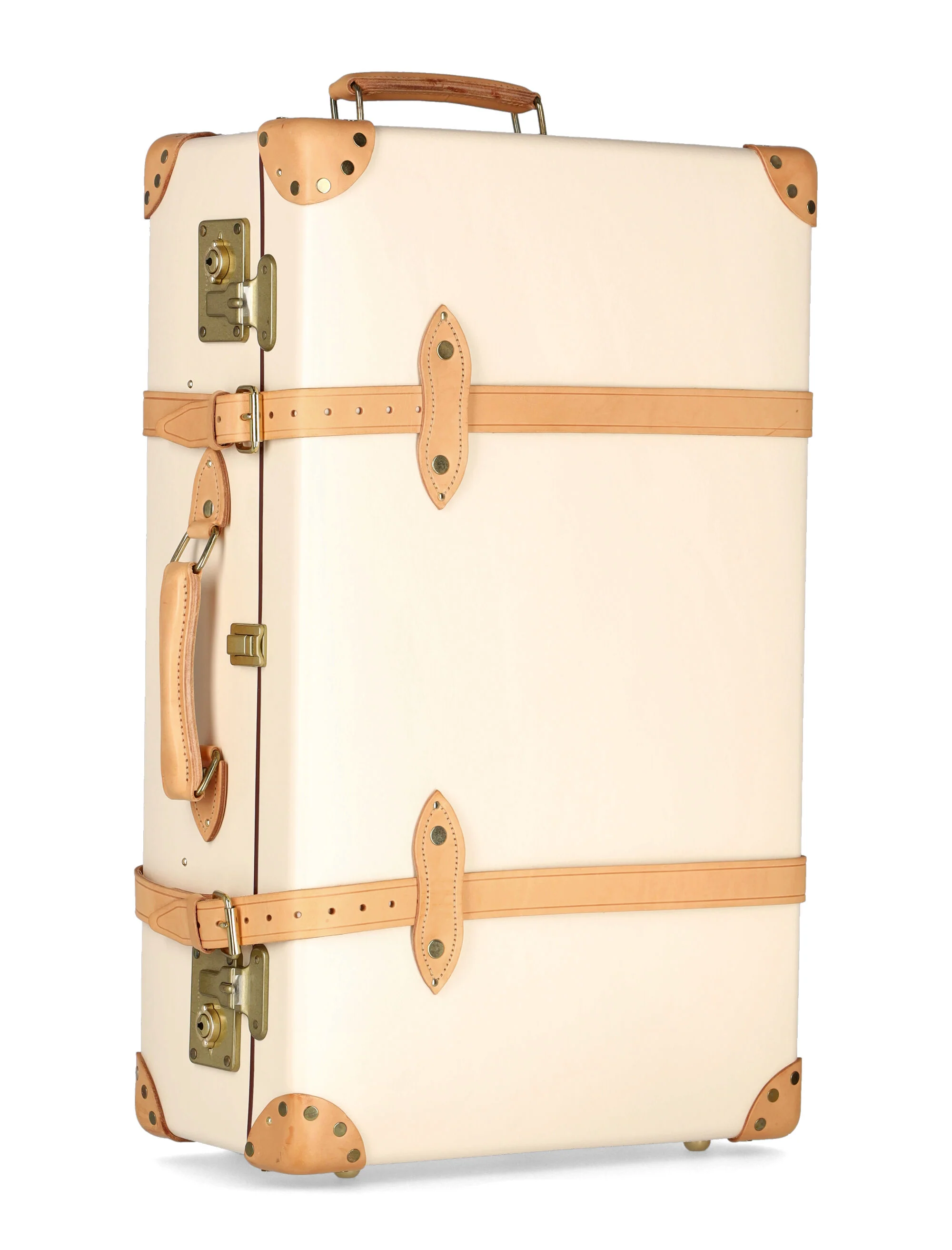 Malas de Viagem Globetrotter Globe-Trotter Bege Safari Grande com 2 Rodas Materiais Reciclados Naturais Acabamentos Bagagem