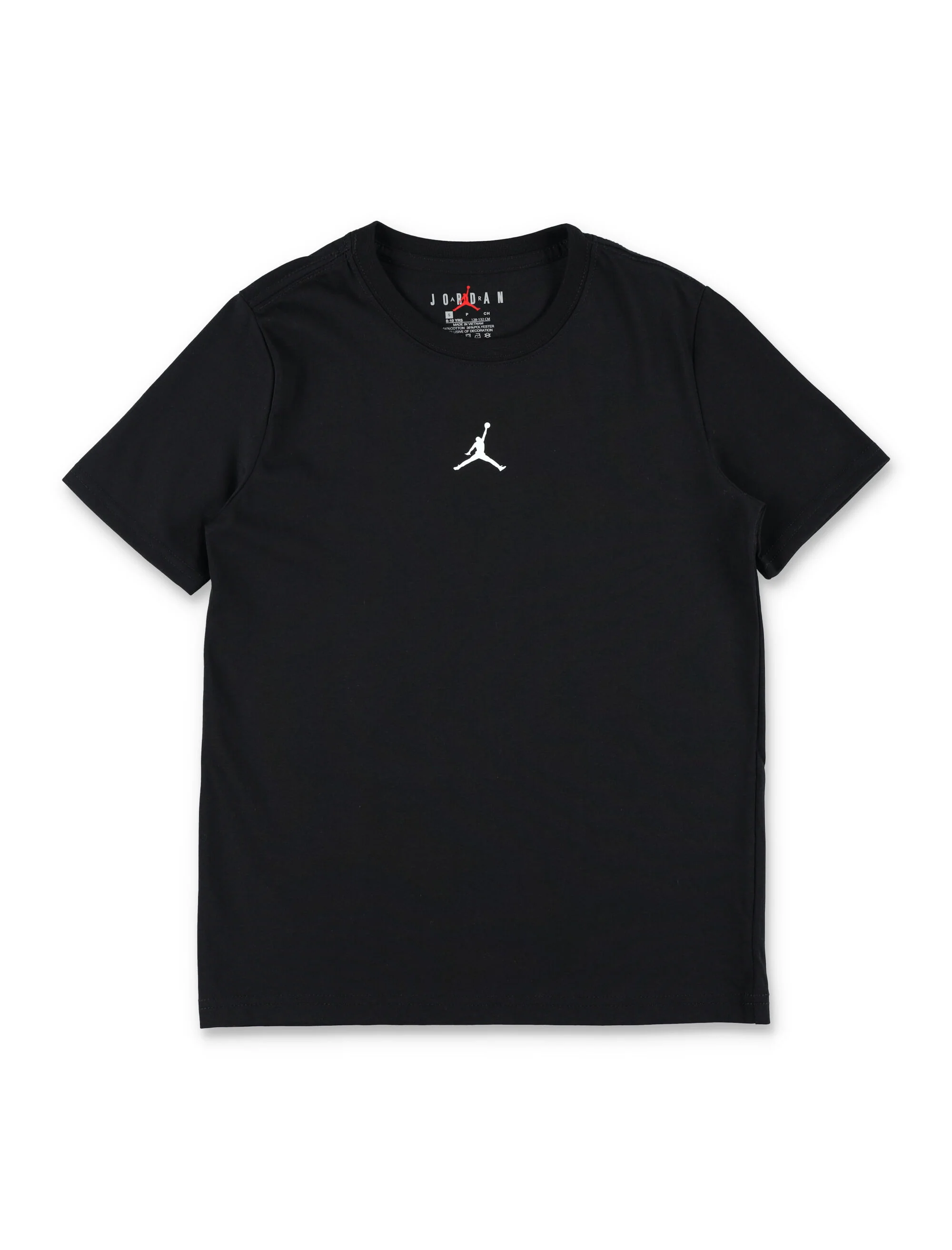 Camiseta Nike Jordan Menino Preto Algodão