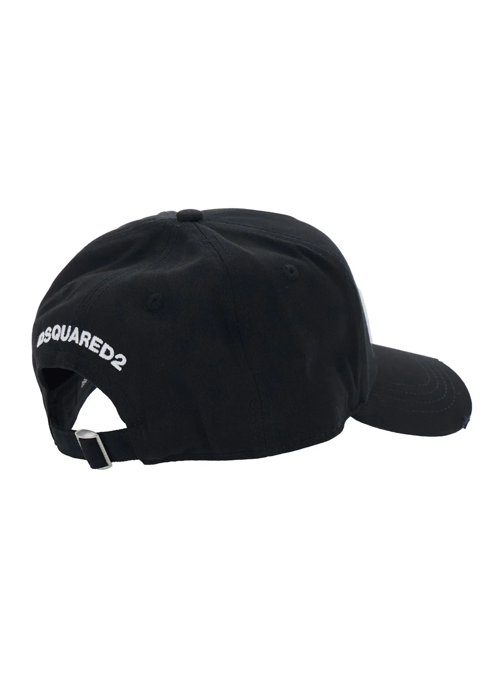 Boné de Beisebol de Algodão Preto DSQUARED2 com Embroidery na Frente para Homens Chapéus e Luvas