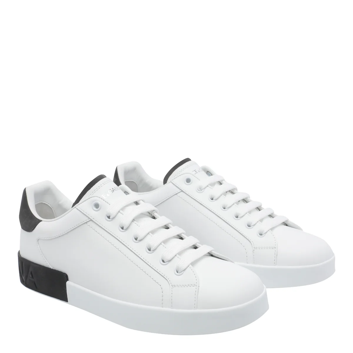 Sapatilhas Dolce & Gabbana Brancas de Couro de Novilho/Sola de Borracha