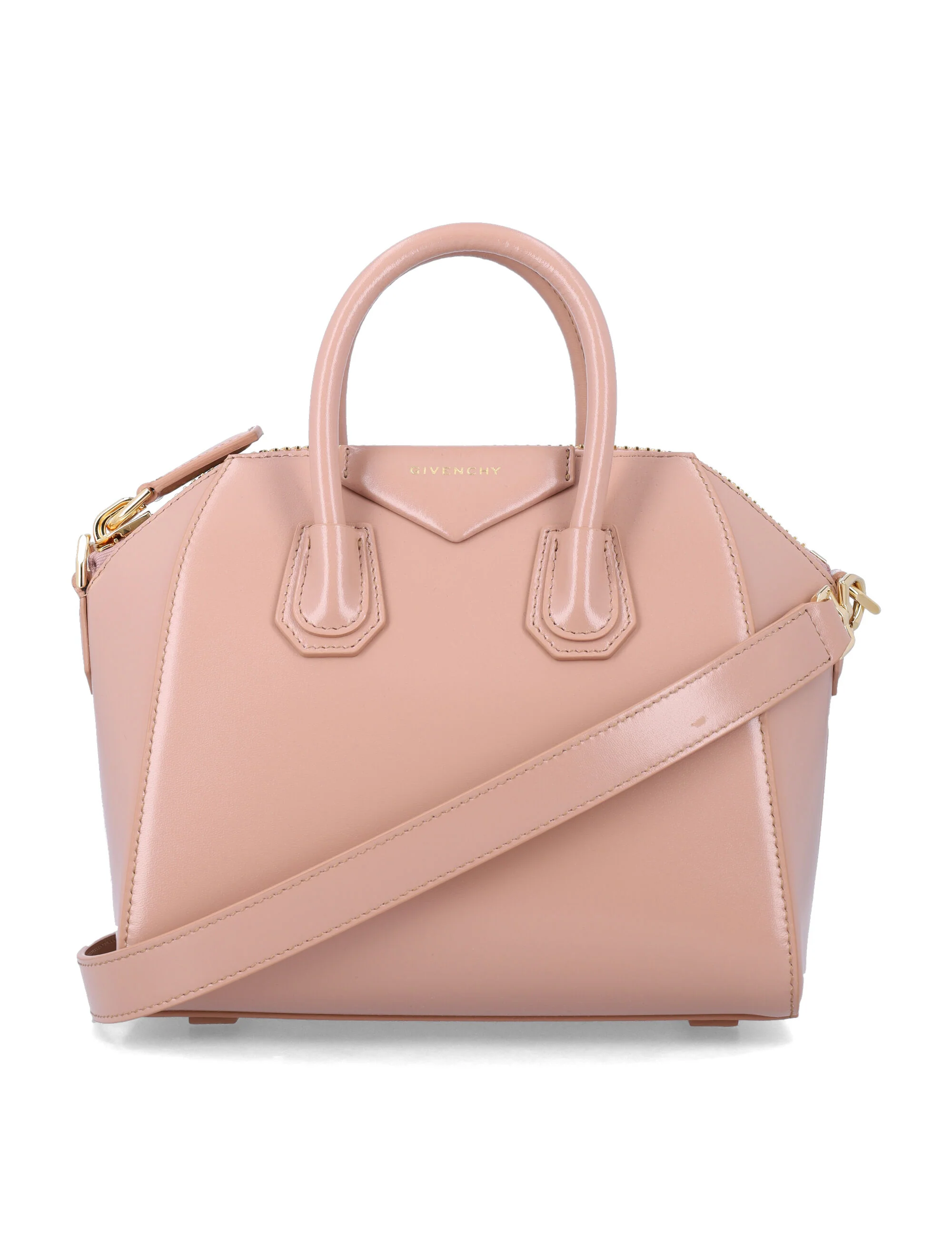 Bolsa Mini Antigona Givenchy Rosa-Claro Couro de Novilho