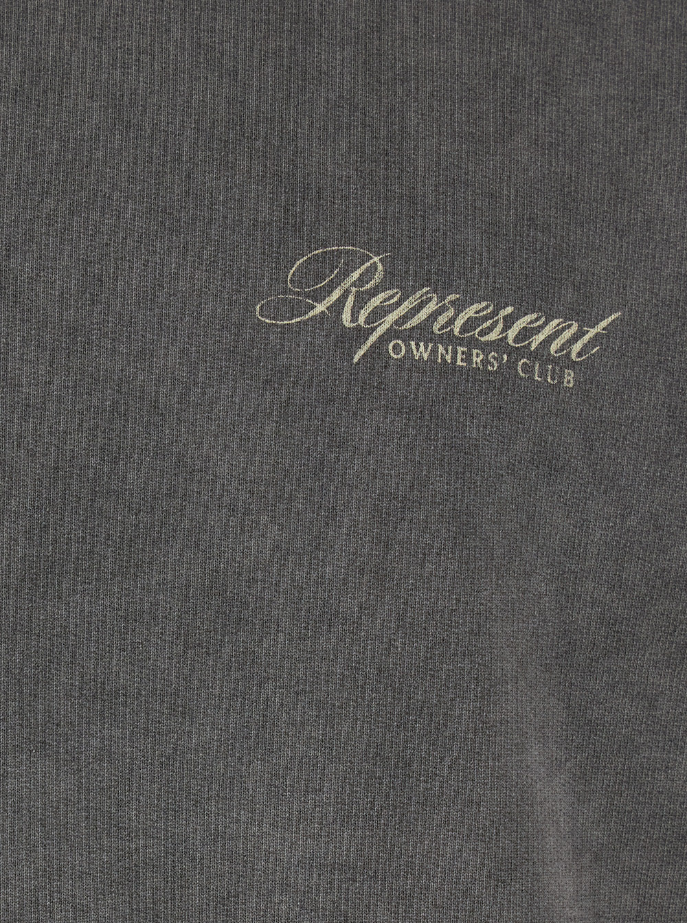 Sweatshirt com Logotipo Cinza com Estampa na Frente e Costas com Efeito Desbotado em Algodão para Homens, Sweatshirts Cinza