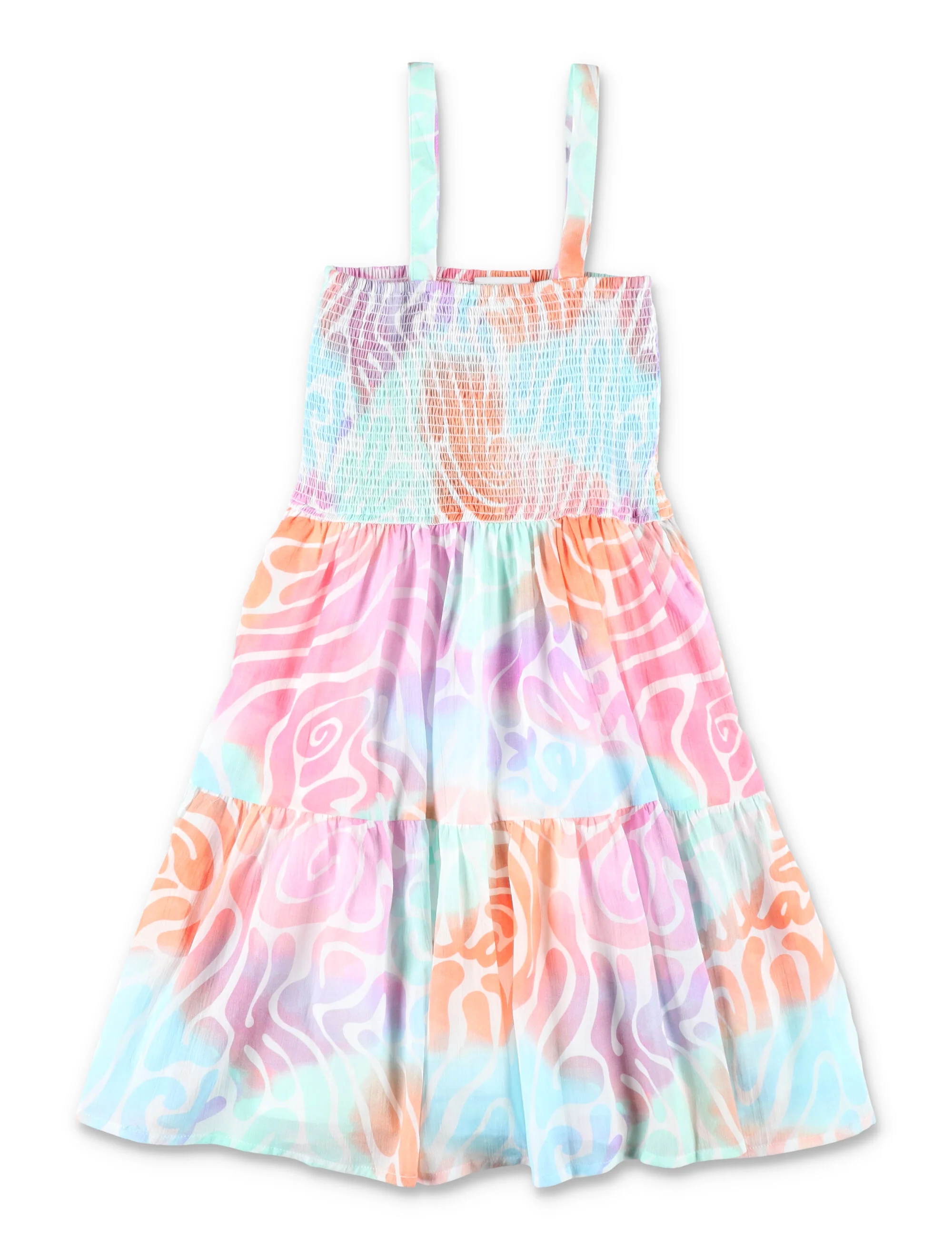 Vestido de Verão de Algodão Estampado Stella McCartney Kids para Meninas