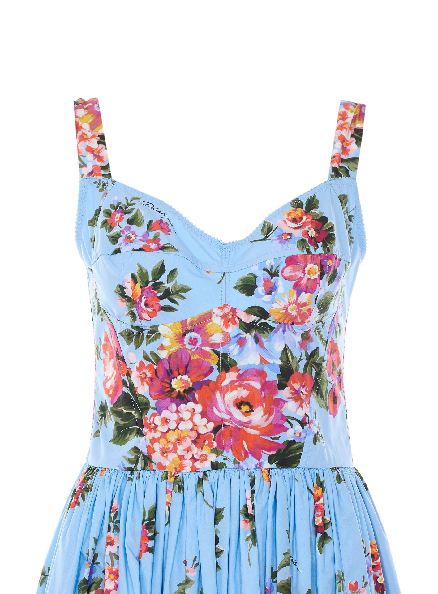 Vestidos Azuis de Algodão Dolce & Gabbana