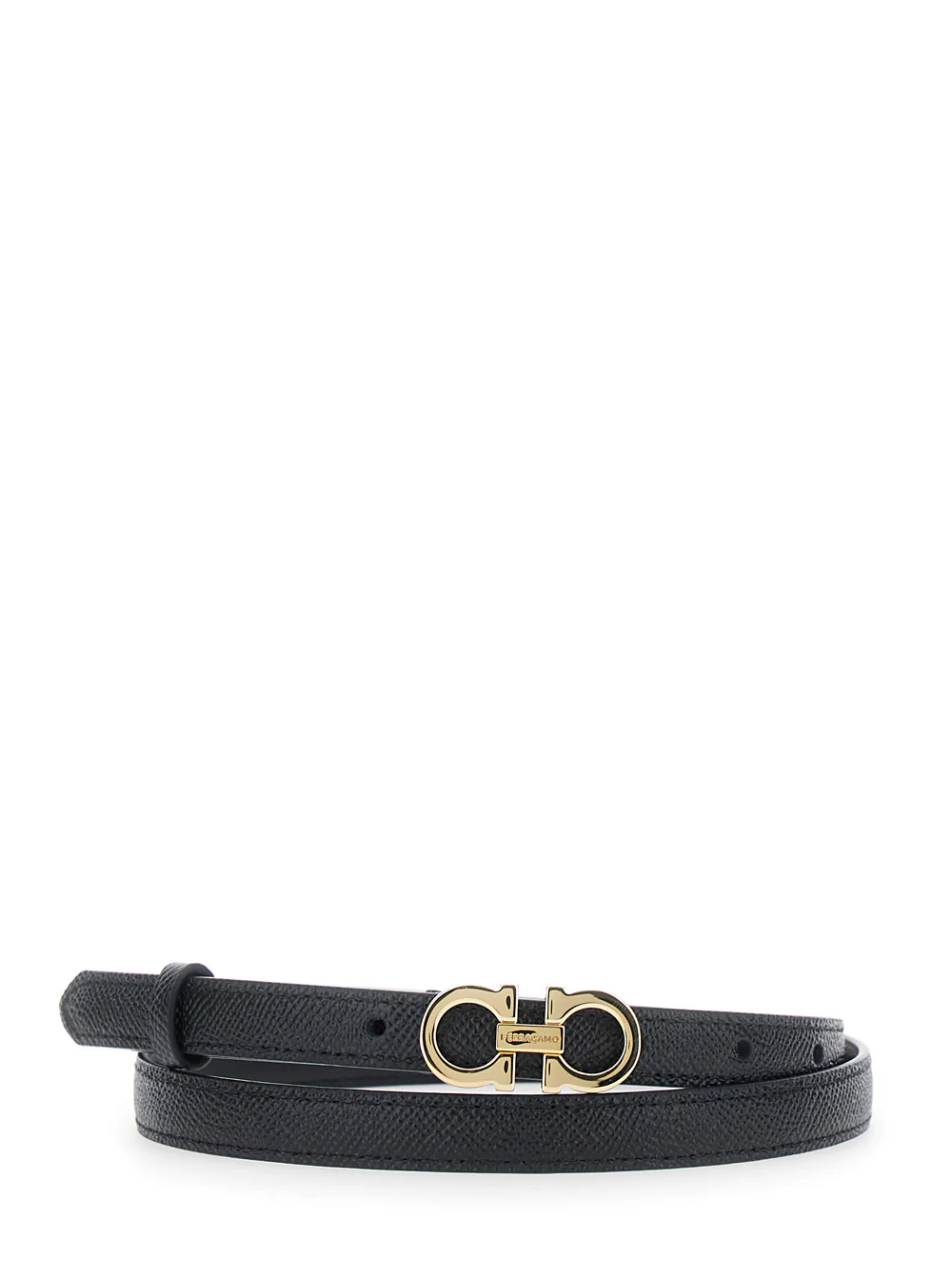 Cinto Feminino H.15 Preto de Couro de Novilho Ferragamo