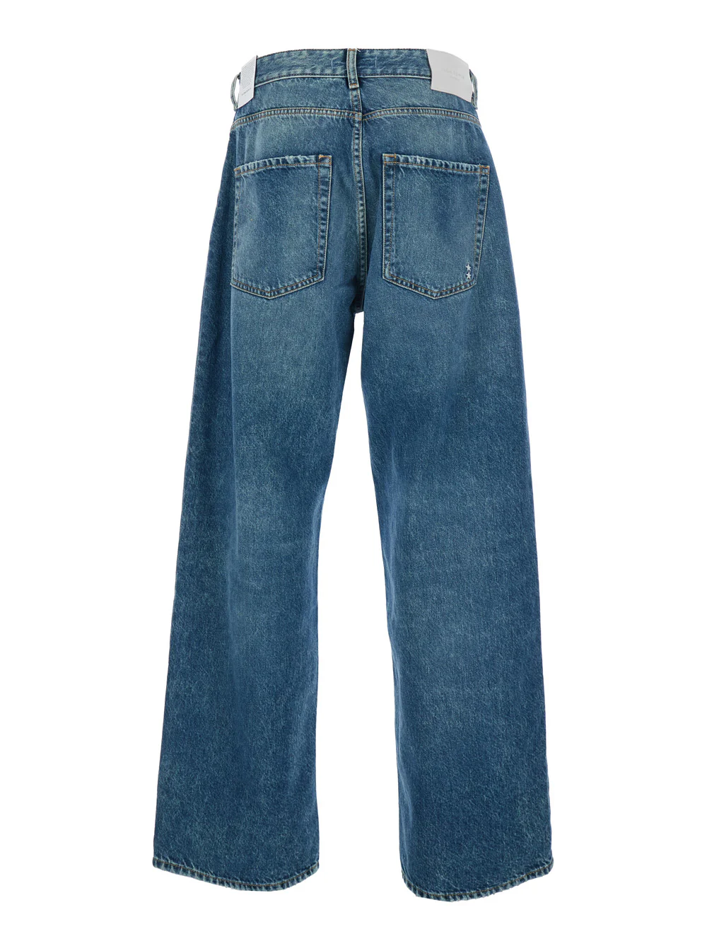 Calças de Lã Denim Icon Will Azul-Claro 5 Bolsos com Patch de Logotipo em Lã de Algodão Homem Azul Calças de Lã Denim Icon Will Azul-Claro 5 Bolsos com Patch de Logotipo em Lã de Algodão Homem Azul