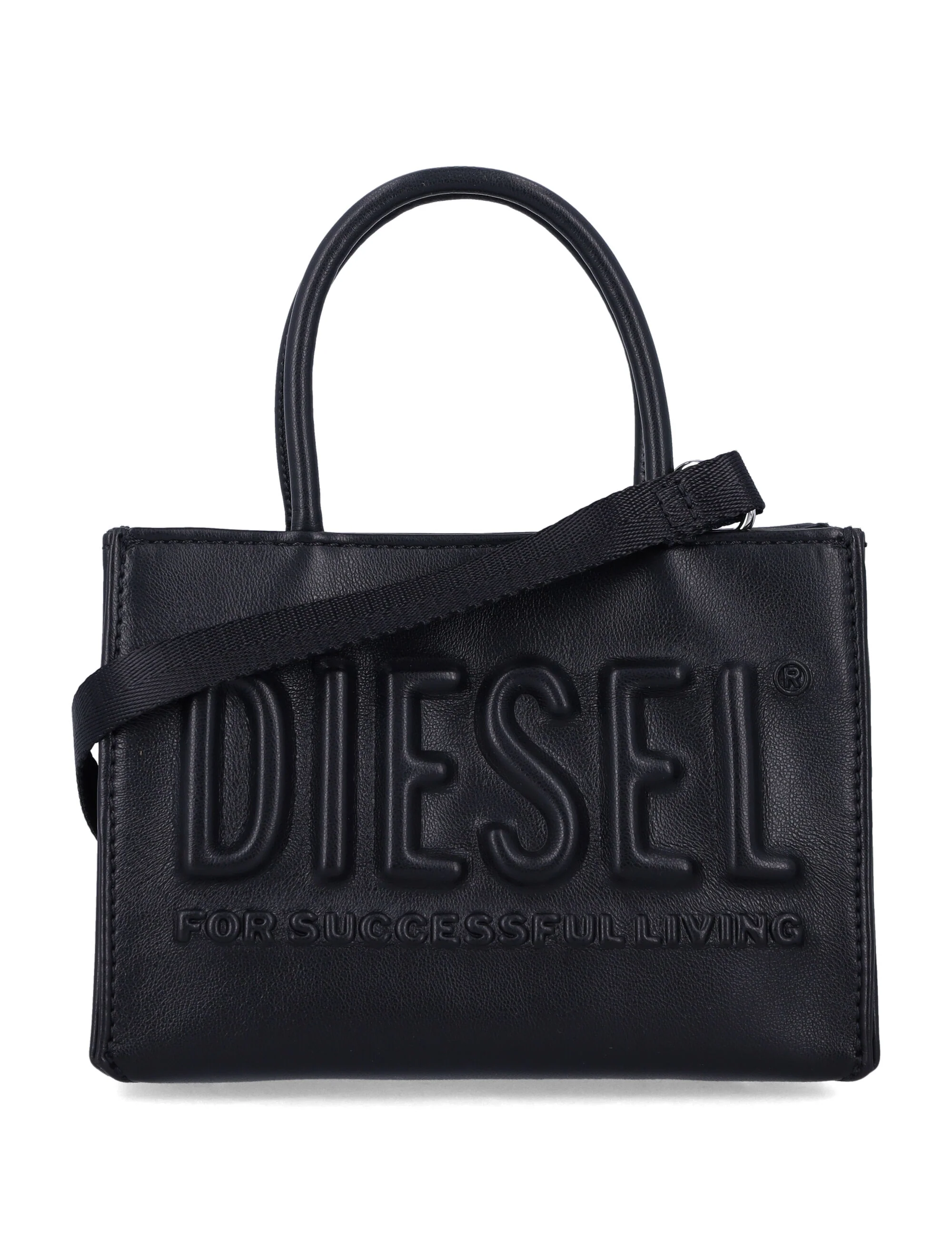 Bolsa Mini Dsl 3D Diesel para Meninas Preto Poliuretano Tote