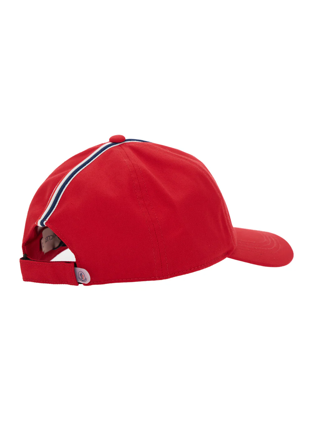 Boné de Beisebol Vermelho Moncler Kids com Patch de Logotipo na Frente em Algodão Menino e Luvas