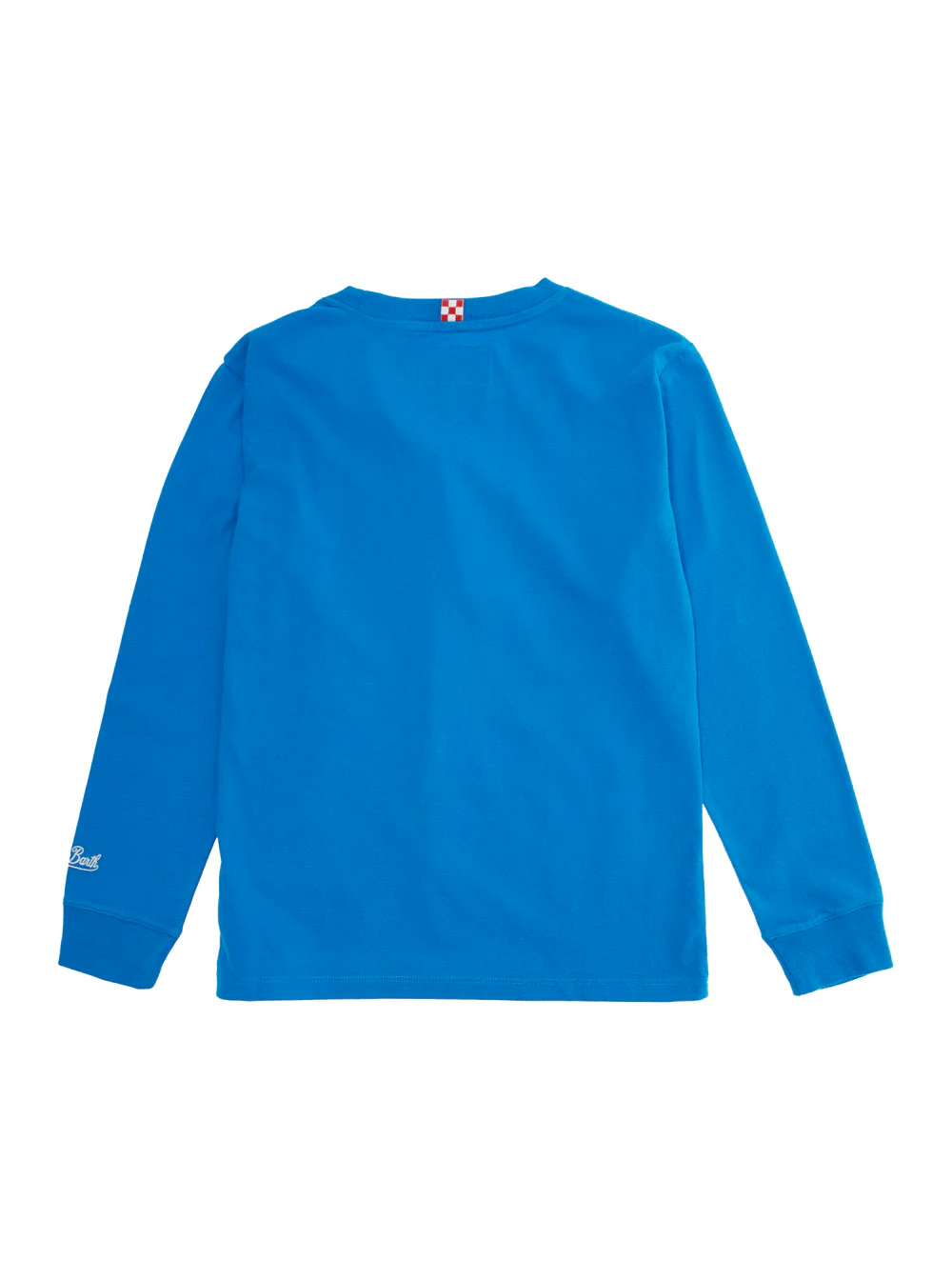 Camisola de Manga Comprida Mc2 Saint Barth Kids Luton Azul com Motivo Snoopy Bob Club em Malha de Algodão para Menino