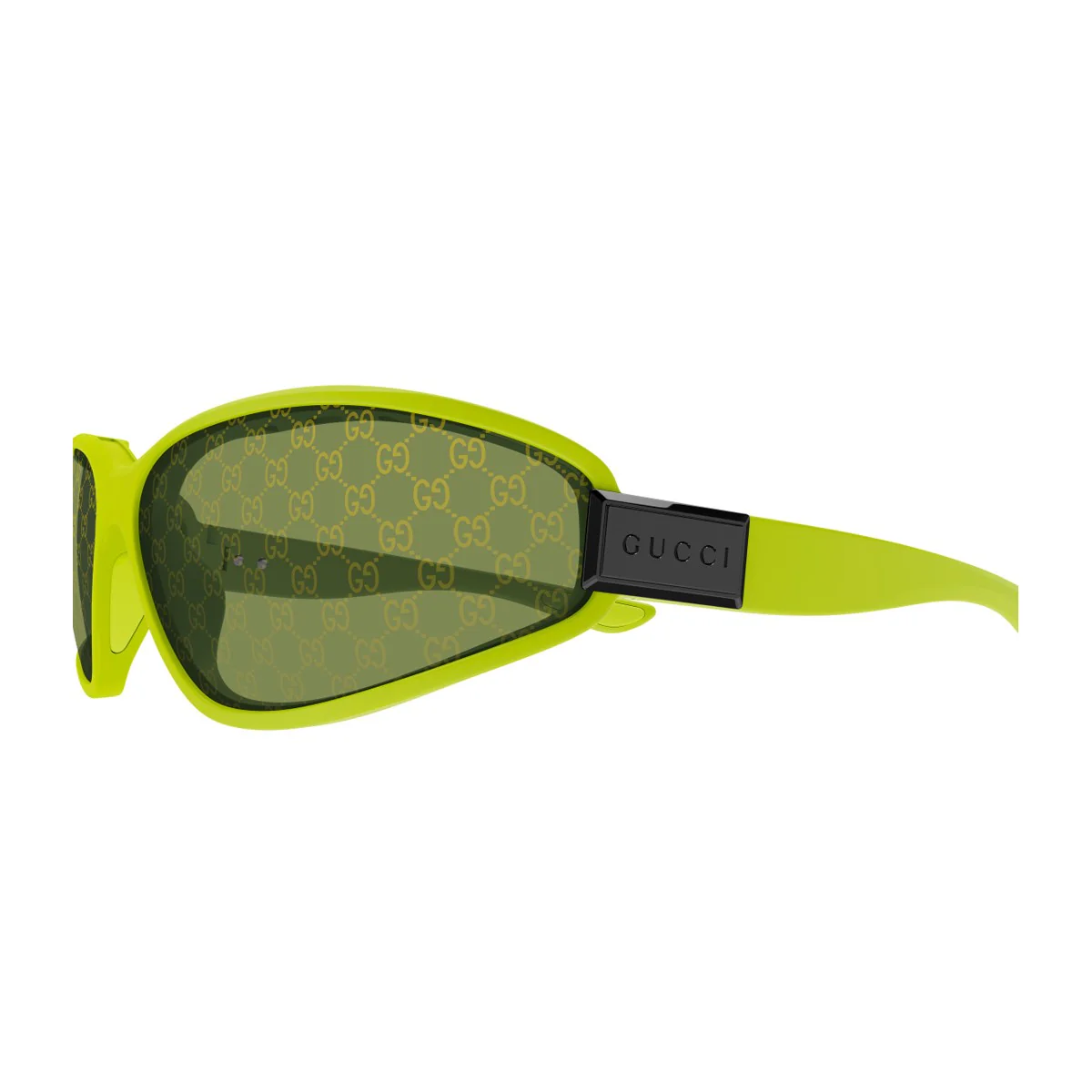 Óculos de Sol Gucci Gg2011s Linea Institutional Logo Verde Fluorescente Injetado Óculos de Sol Gucci Gg2011s Linea Institutional Logo Verde Fluorescente Injetado