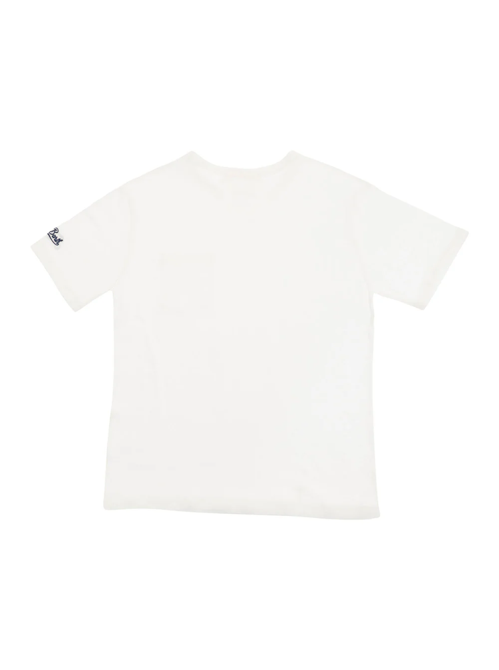 Camiseta Mc2 Saint Barth Kids Alex Branca com Bolsinho Jersey Menino Camisetas de Linho e Camisetas Polo