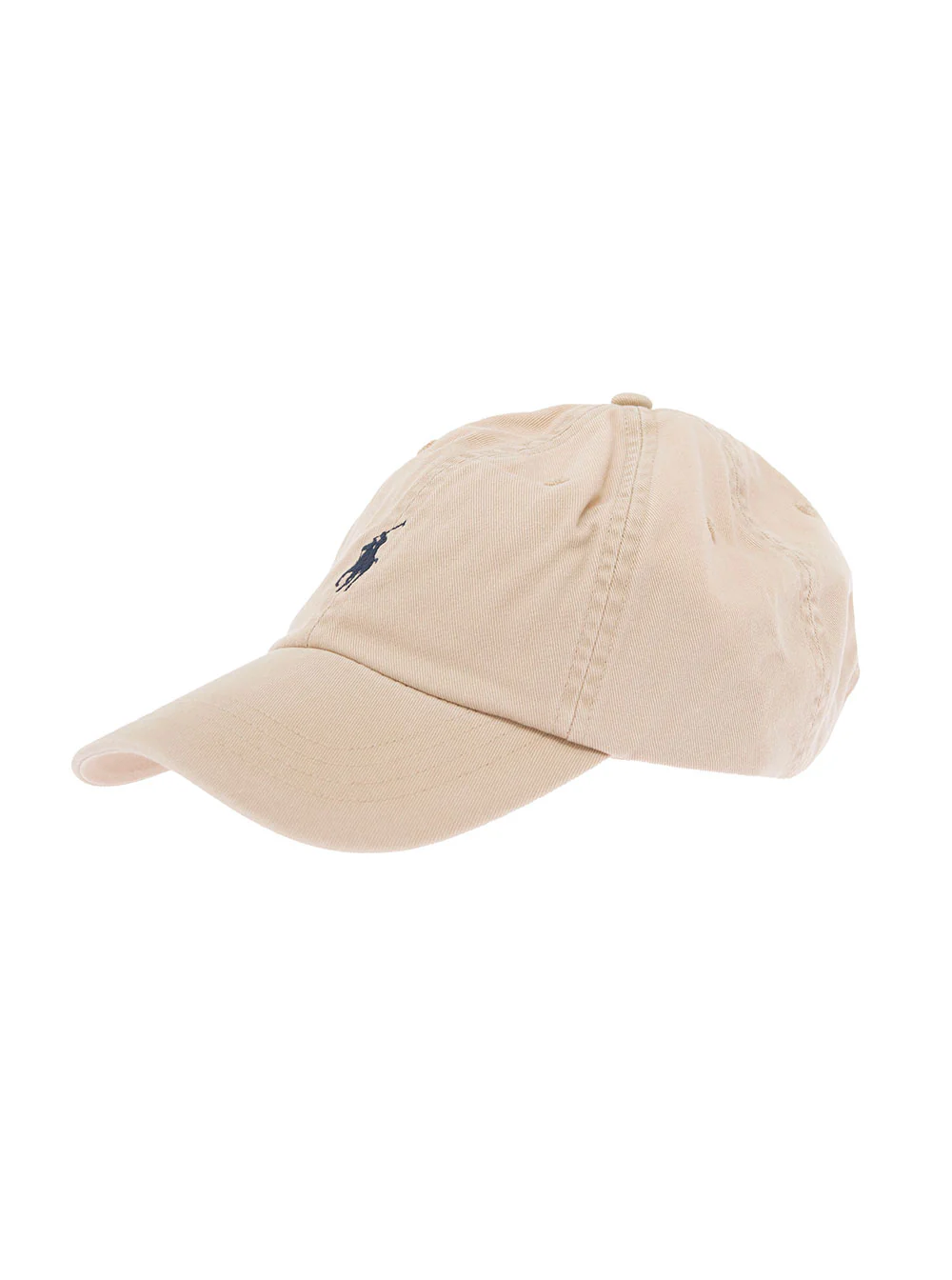 Boné Bege de Beisebol Polo Ralph Lauren com Logotipo Bordado de Pônei na Frente, Algodão para Homens Chapéus e Luvas