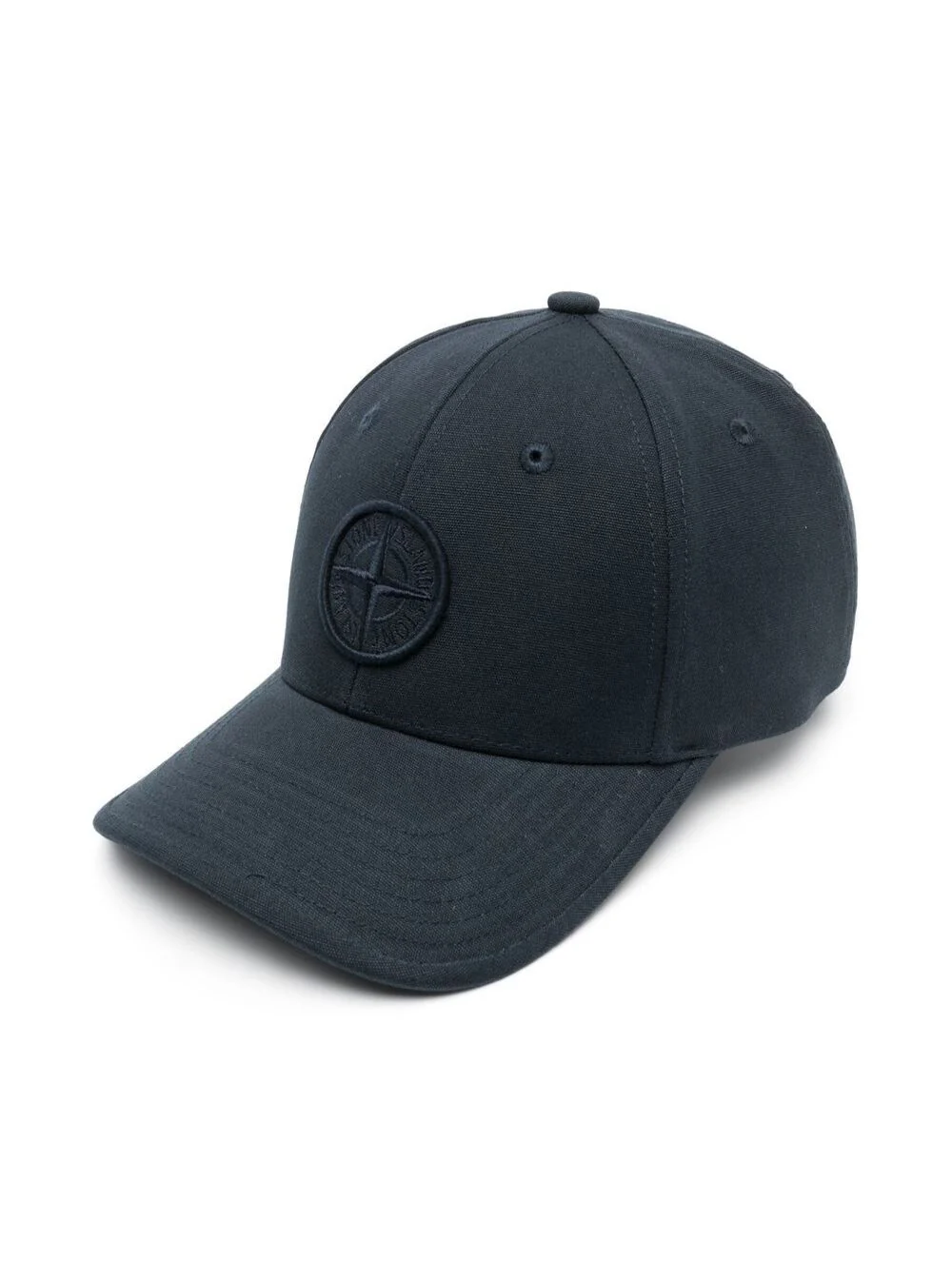Boné de Beisebol Infantil Stone Island Azul com Embroideria de Logotipo Tonal em Algodão Menino Azul Chapéus e Luvas
