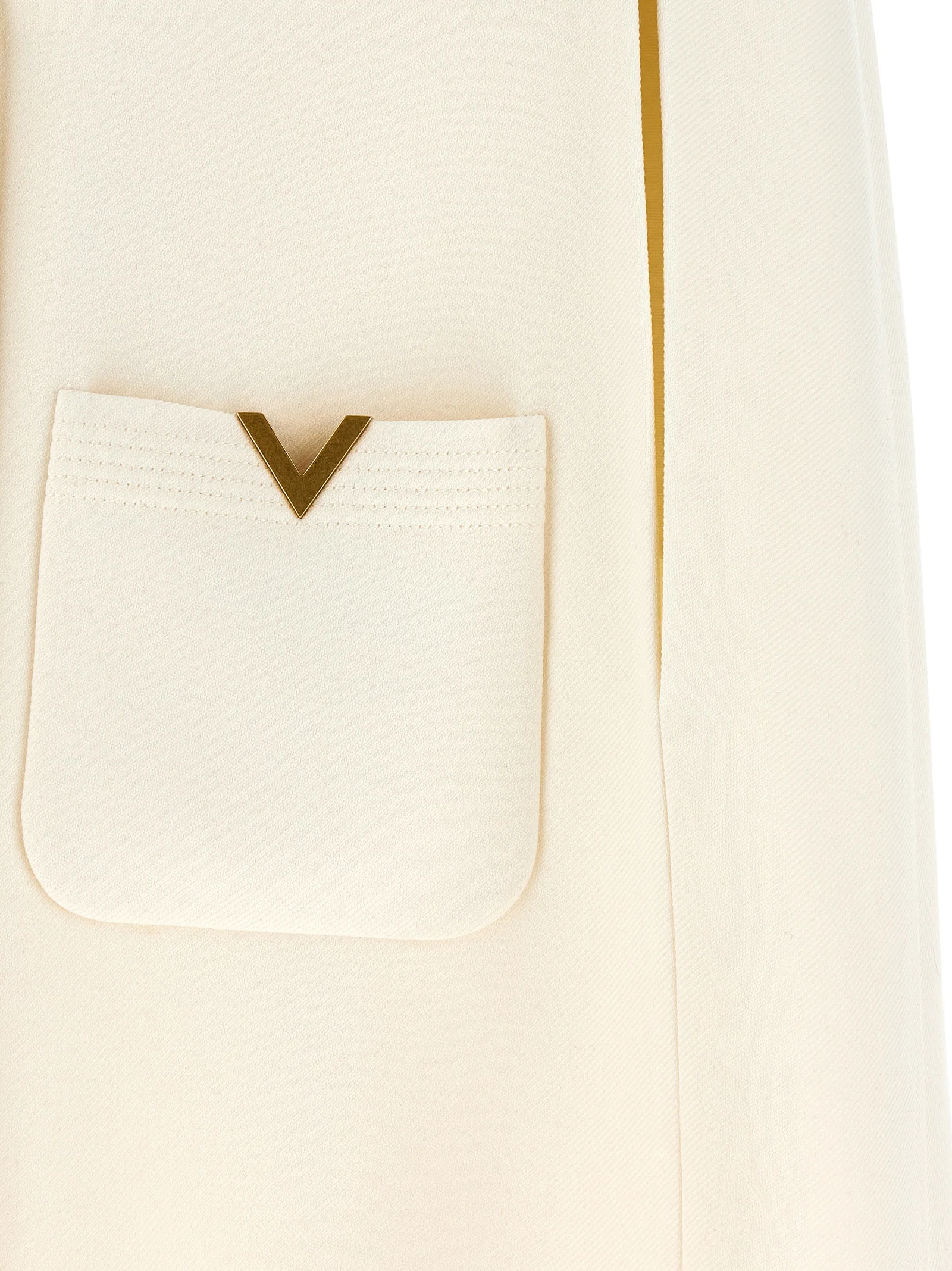 Mantos de Algodão Valentino Garavani Branco Lã Virgem Seda