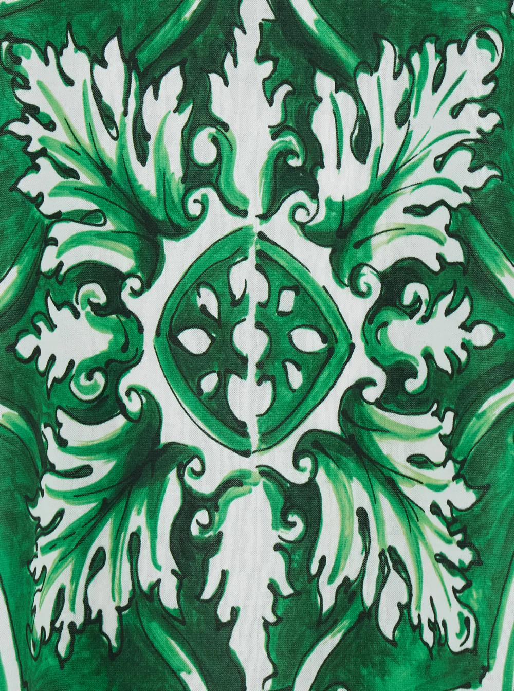 Camisetas e Camisolas de Malha Verde Dolce & Gabbana