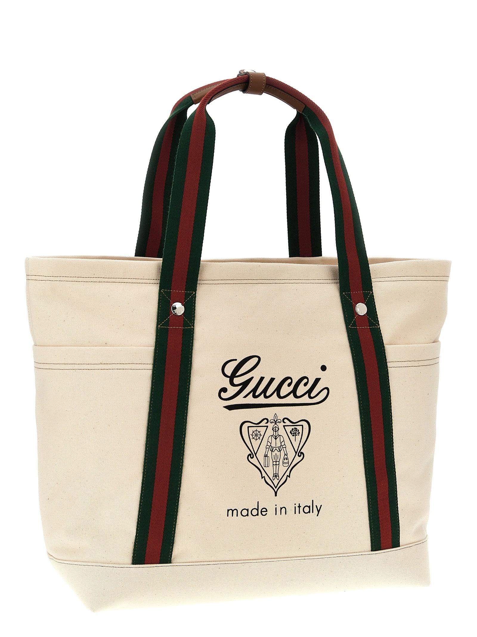 Bolsa de Lona Branca Gucci
